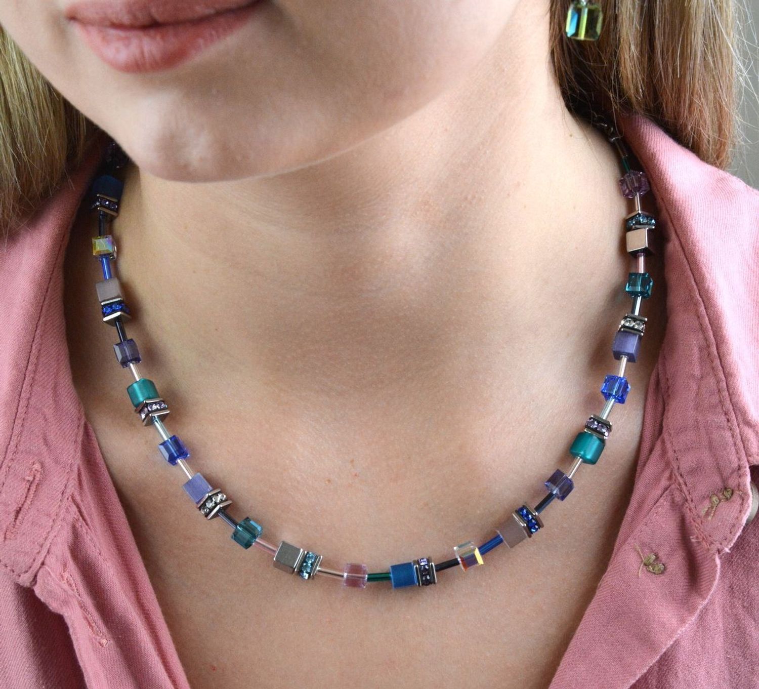 Naszyjnik damski Swarovski Coeur De Lion hematyt tygrysie oko 2839100608.jpg