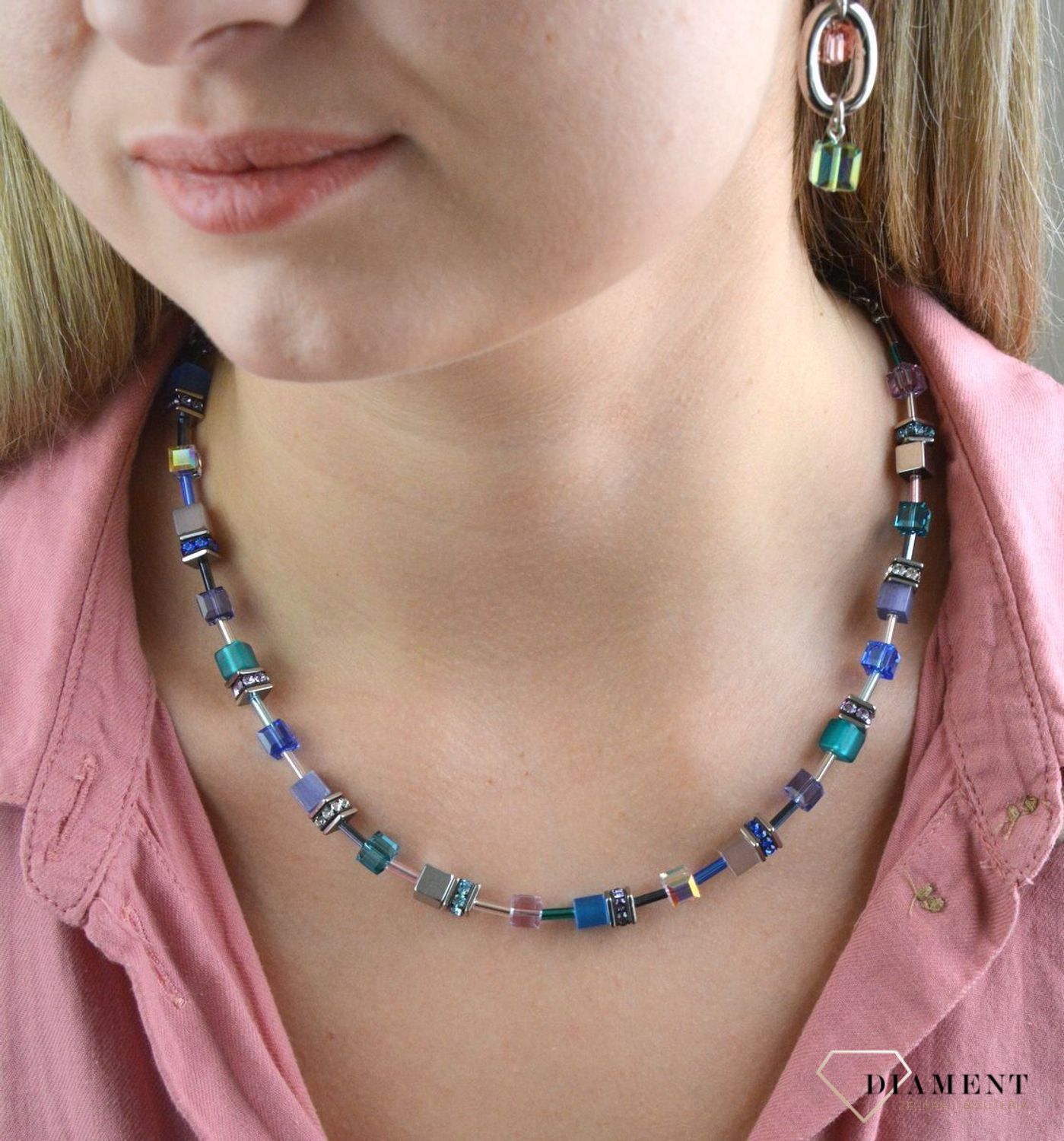 Naszyjnik damski Swarovski Coeur De Lion hematyt tygrysie oko 2839100608.jpg