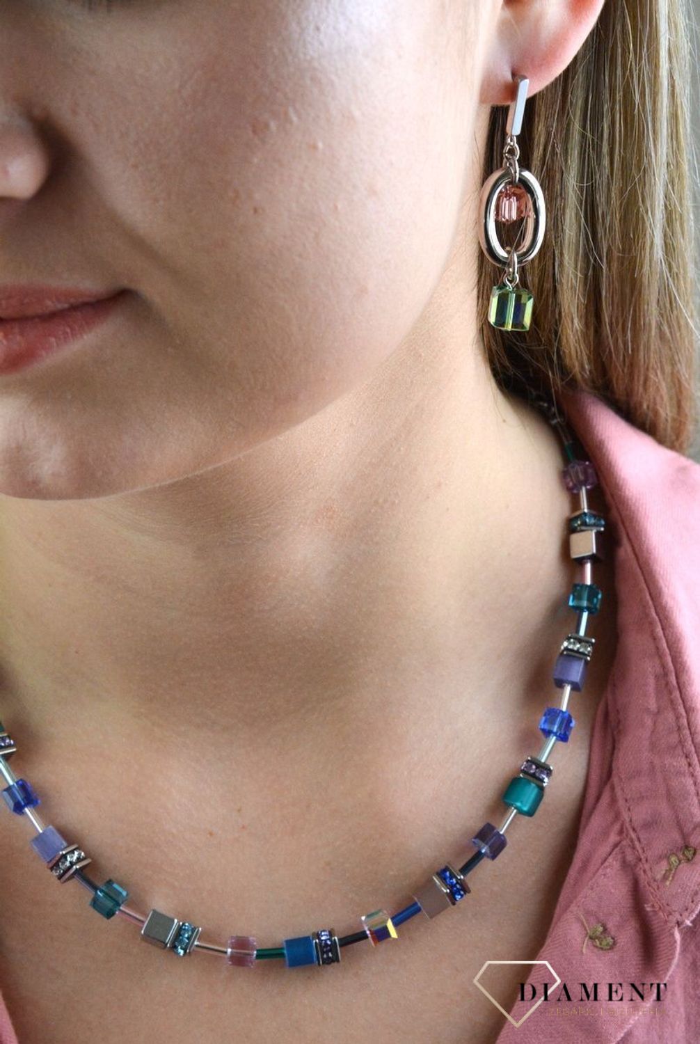 Naszyjnik damski Swarovski Coeur De Lion hematyt tygrysie oko 2839100608.jpg