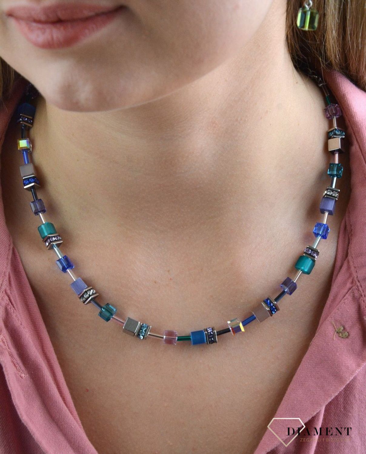 Naszyjnik damski Swarovski Coeur De Lion hematyt tygrysie oko 2839100608.jpg