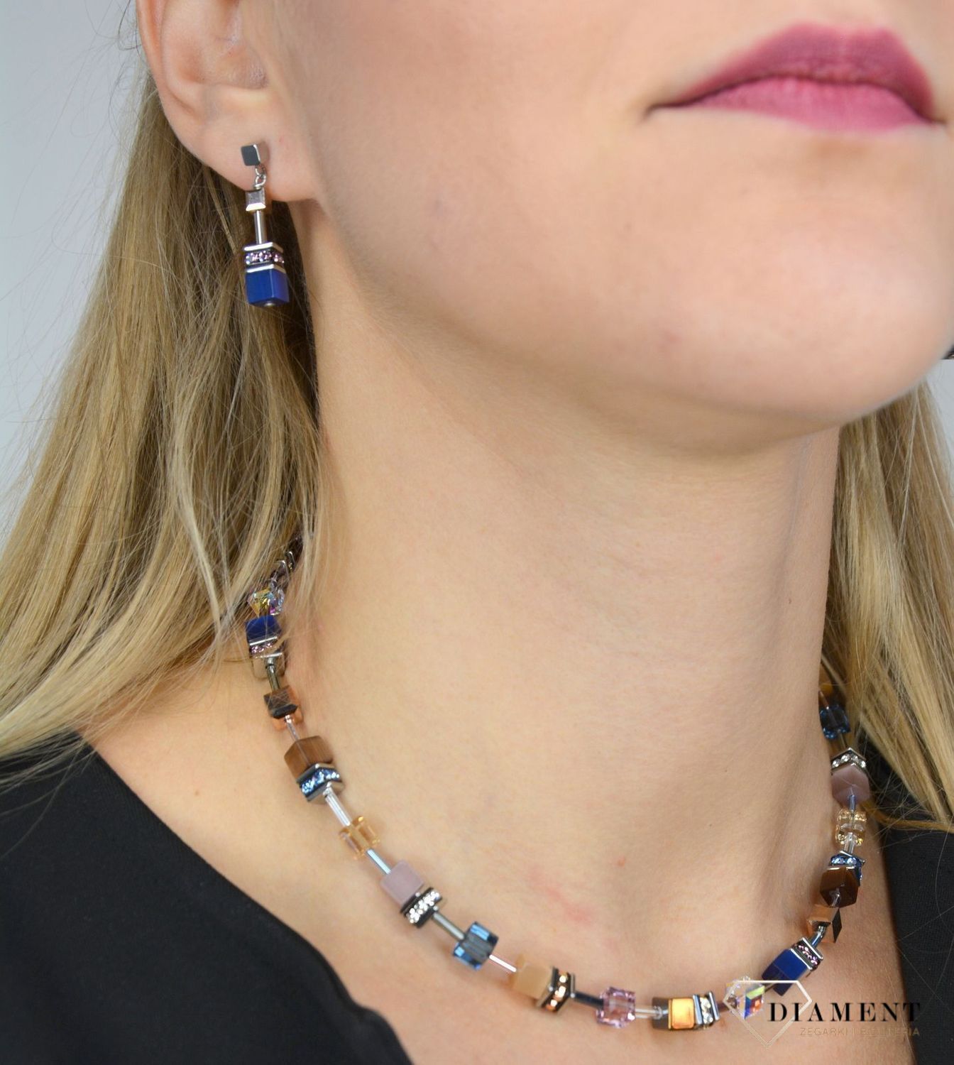 Naszyjnik damski Coeur De Lion tygrysie oko, Swarovski 2839100740.jpg