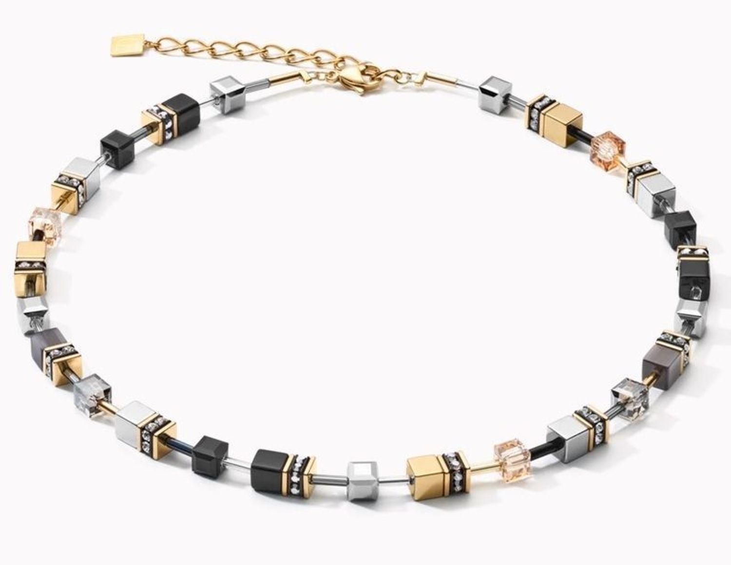 Naszyjnik damski Swarovski Coeur De Lion Złoto Szary 2839101216 (2).jpg