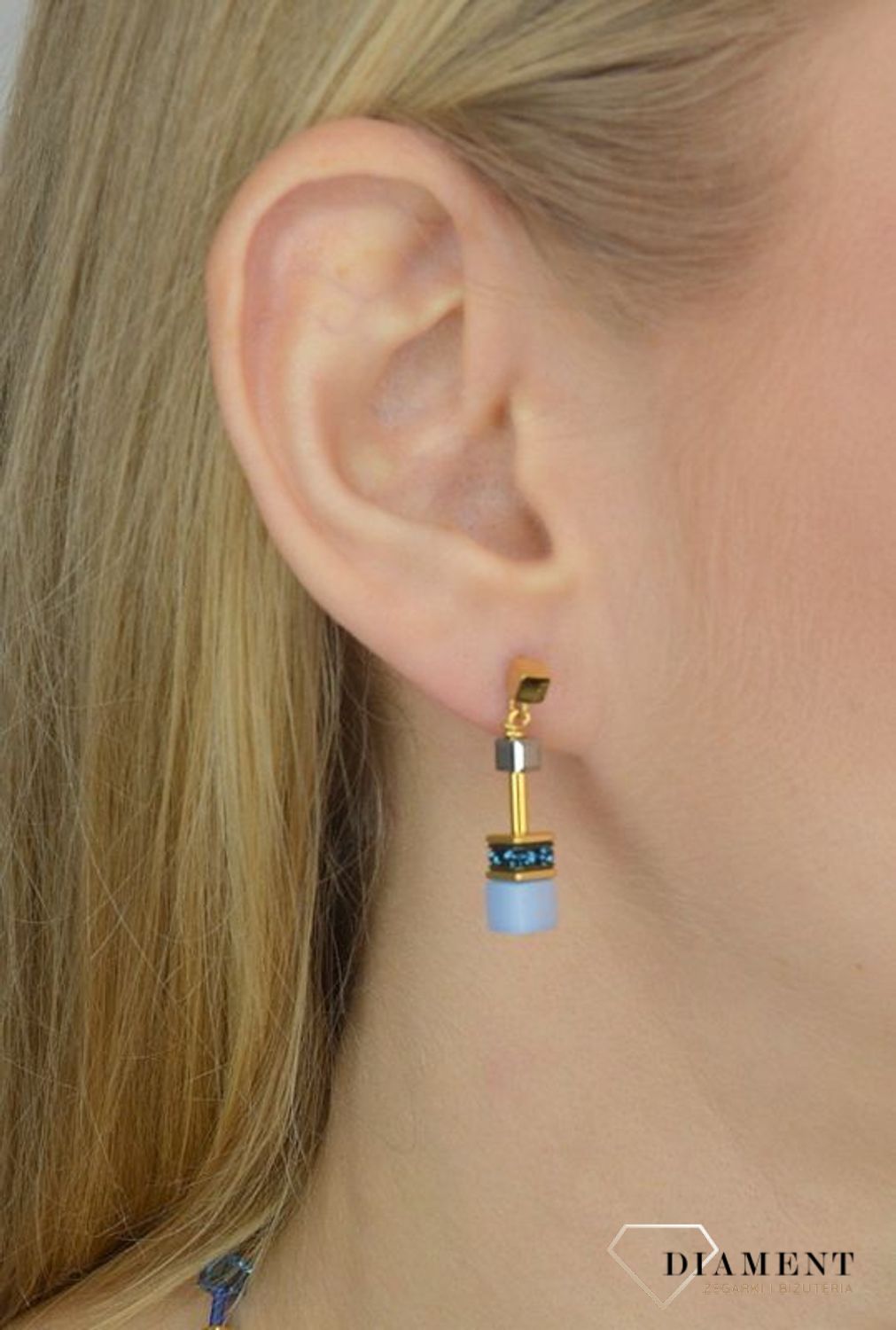 Kolczyki damskie Coeur De Lion tygrysie oko, Swarovski 2839210716.jpg