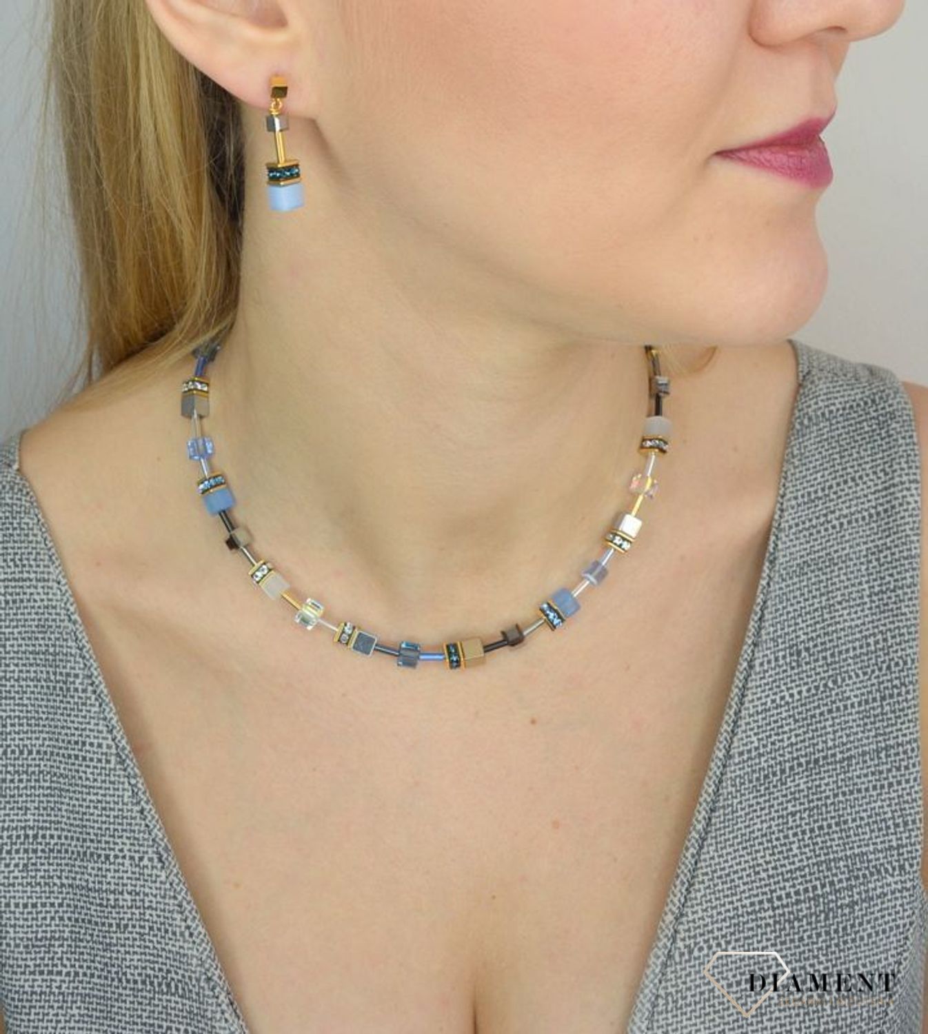 Kolczyki damskie Coeur De Lion tygrysie oko, Swarovski 2839210716.jpg