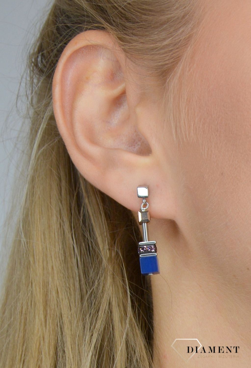 Kolczyki damskie Coeur De Lion tygrysie oko, Swarovski 2839210740.jpg