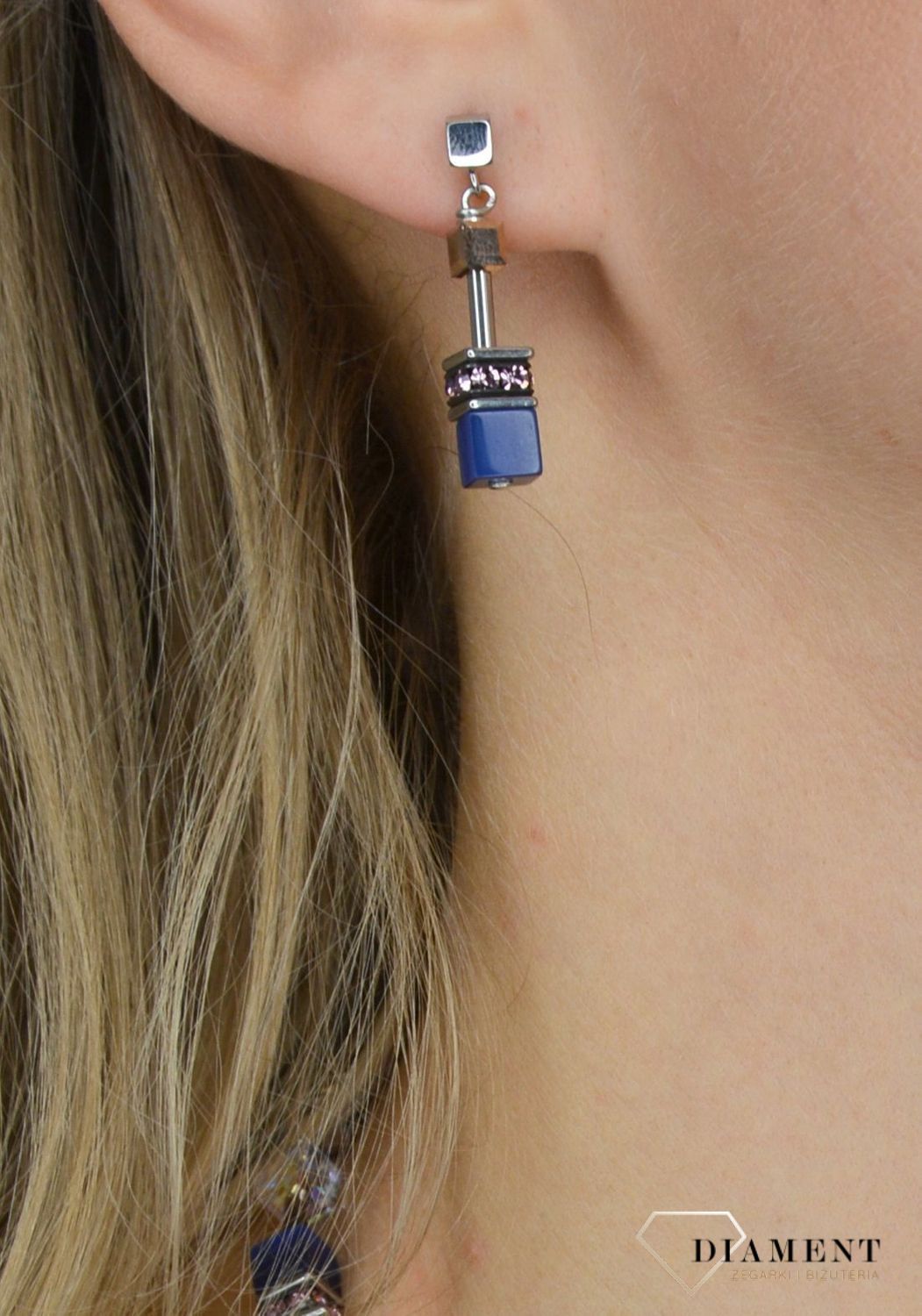 Kolczyki damskie Coeur De Lion tygrysie oko, Swarovski 2839210740.jpg