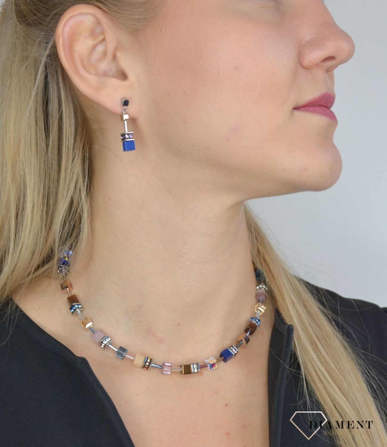 Kolczyki damskie Coeur De Lion tygrysie oko, Swarovski 2839210740.jpg