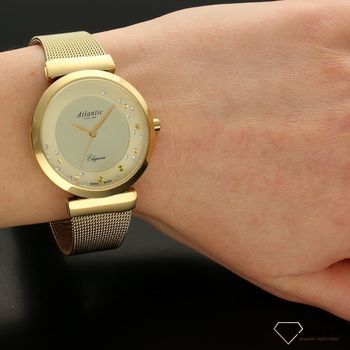 Zegarek damski szwajcarskiej marki to świetny pomysł na prezent. Zegarek w kolorze żółtego złota to idealne rozwiązanie dla kobiet, które lubią proste dodatki (5).jpg