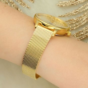 Elegancki damski zegarek Atlantic Elegance Swiss Made. Złota tarcza, szkło szafirowe, mechanizm ETA z datownikiem i fazami księżyca. Styl i precyzja na co dzień.3.jpg