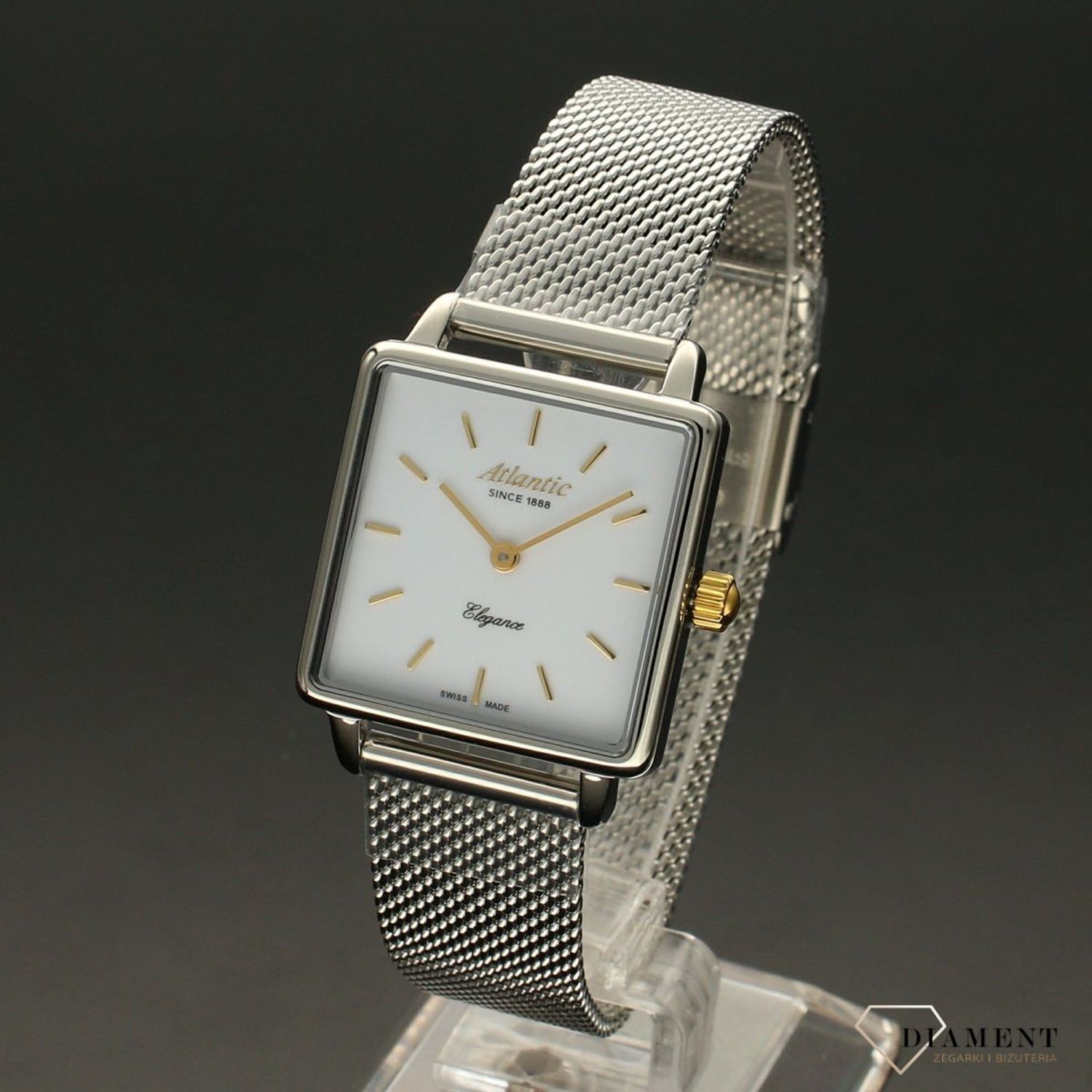 Zegarek damski Atlantic 'kwadratowa koperta' 29041.41.11GMB.jpg