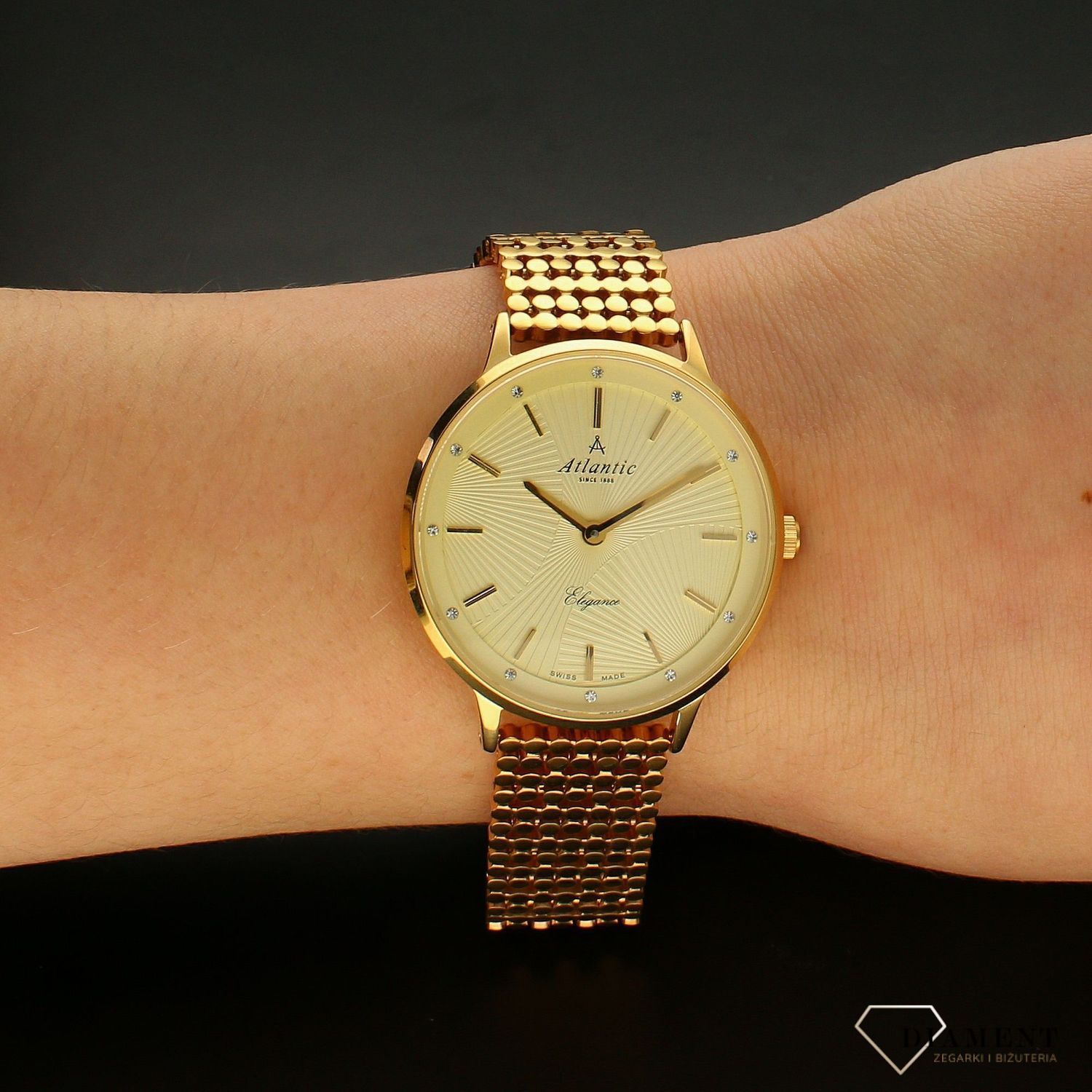 Zegarek damski złoty Atlantic Elegance 29042.45.31.webp