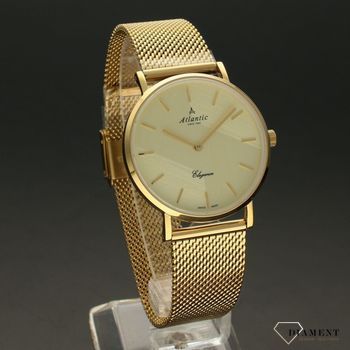 Zegarek damski Atlantic Elegance 29043.45.31MB ✅ Zegarek damski zachowany w złotej kolorystyce ✅ Zegarek damski z tarczą w kolorze złotym chroniony przez szkło szafirowe ✅ (2).jpg