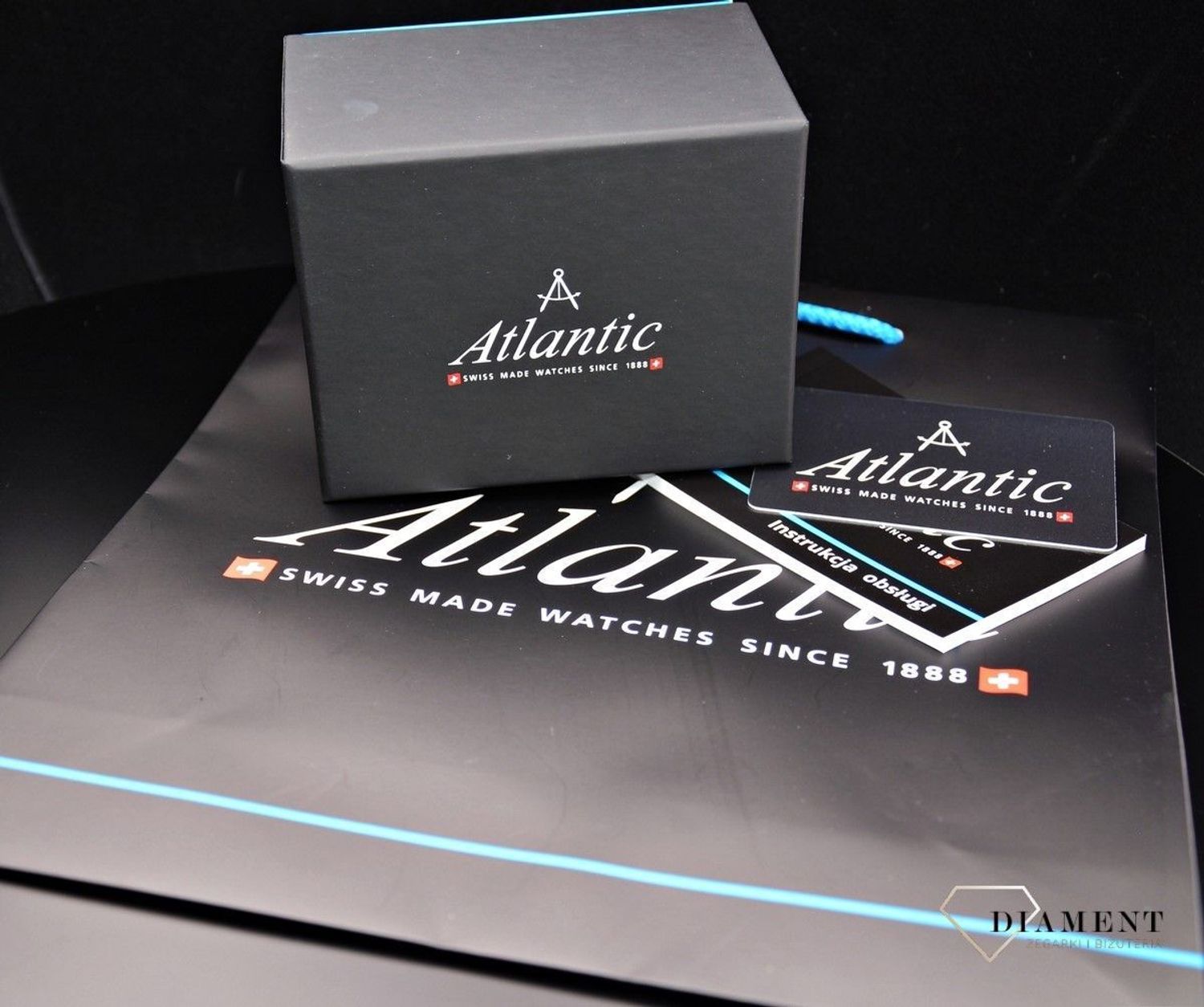 Zegarek damski Atlantic ' Black & Gold ' 29142.45.67MB.jpg