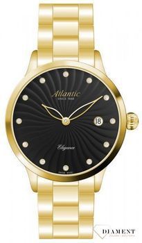 Zegarek damski Atlantic ' Black & Gold ' 29142.45.67MB.jpg