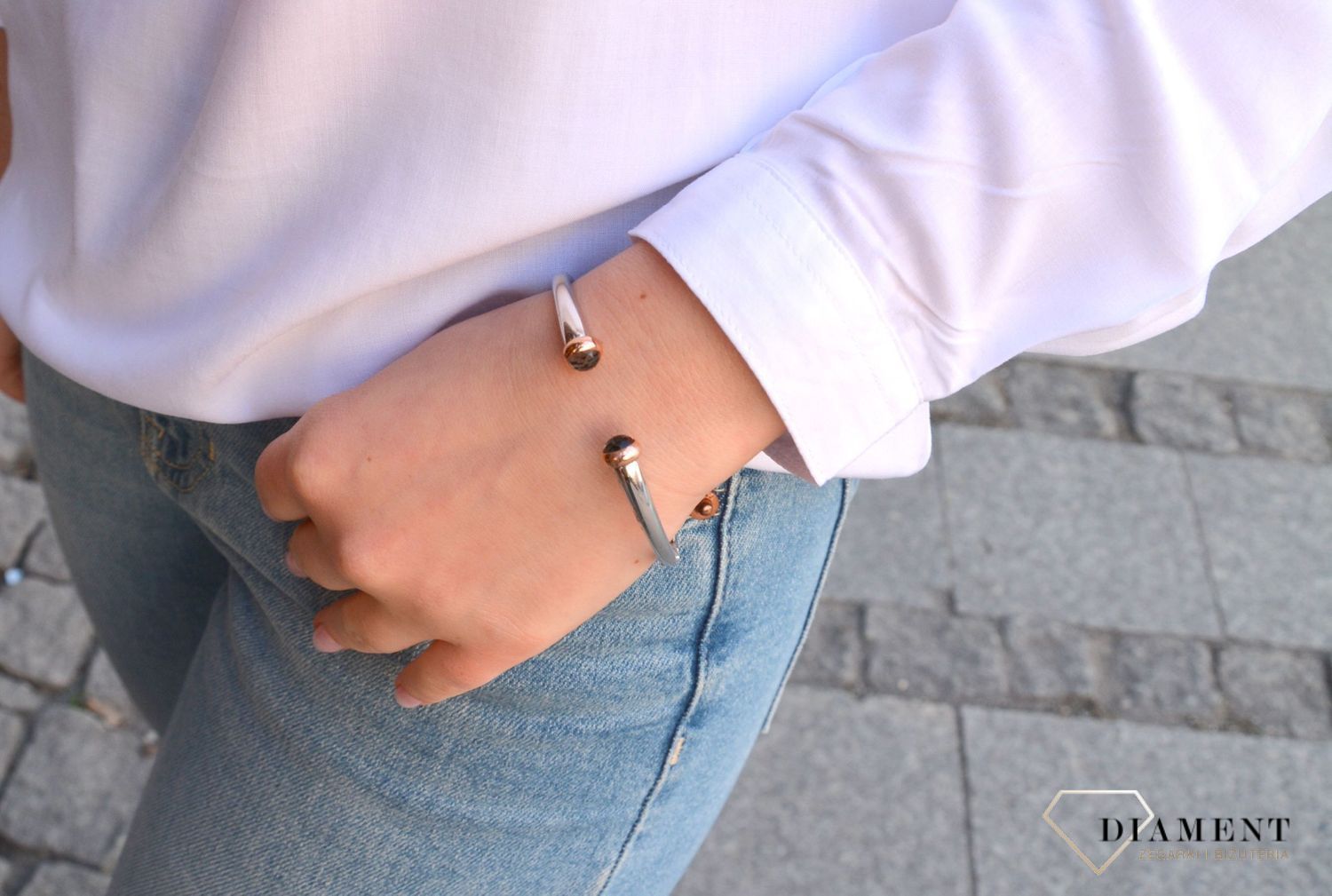 bransoletka sztywna srebrna Ti Sento.jpg