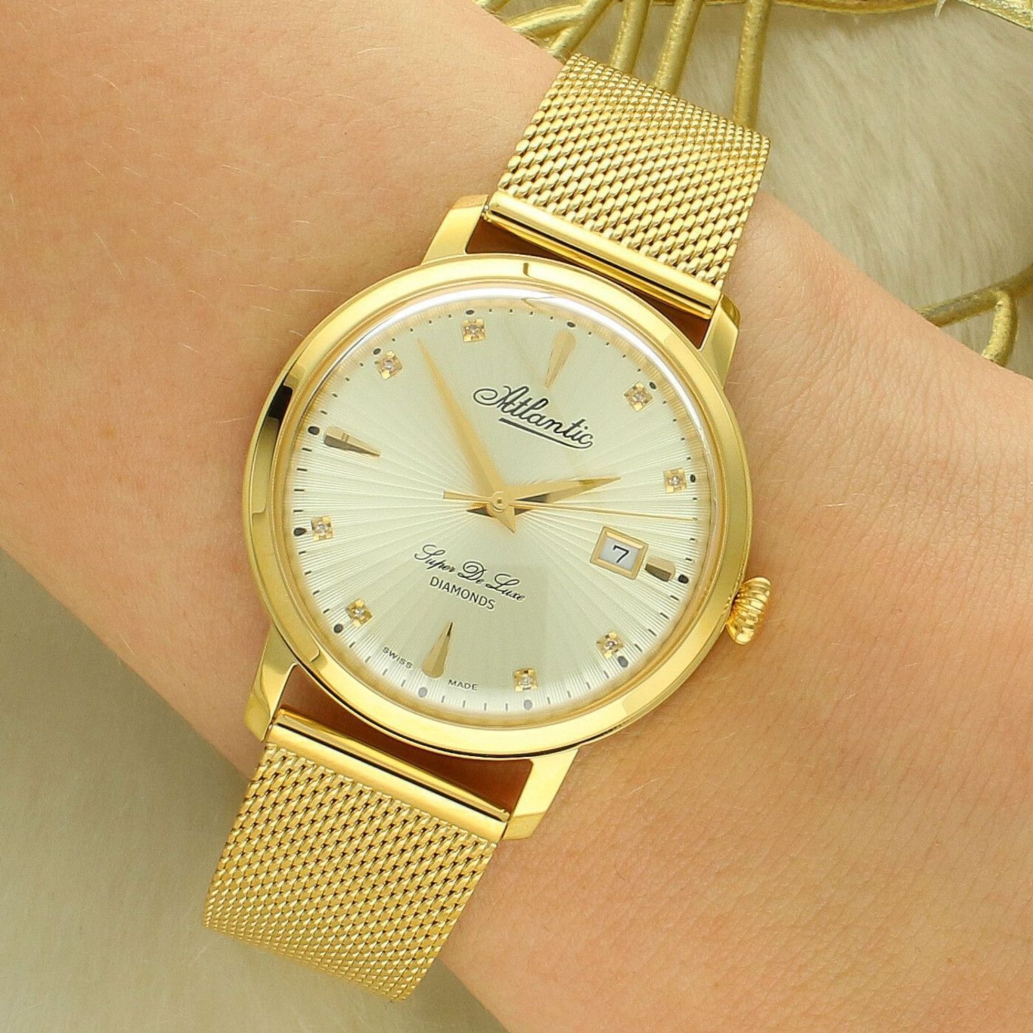 Atlantic 29355.45.37 Super De Luxe Diamonds – Złoty Zegarek Damski Swiss Made z Diamentami fashion..jpg