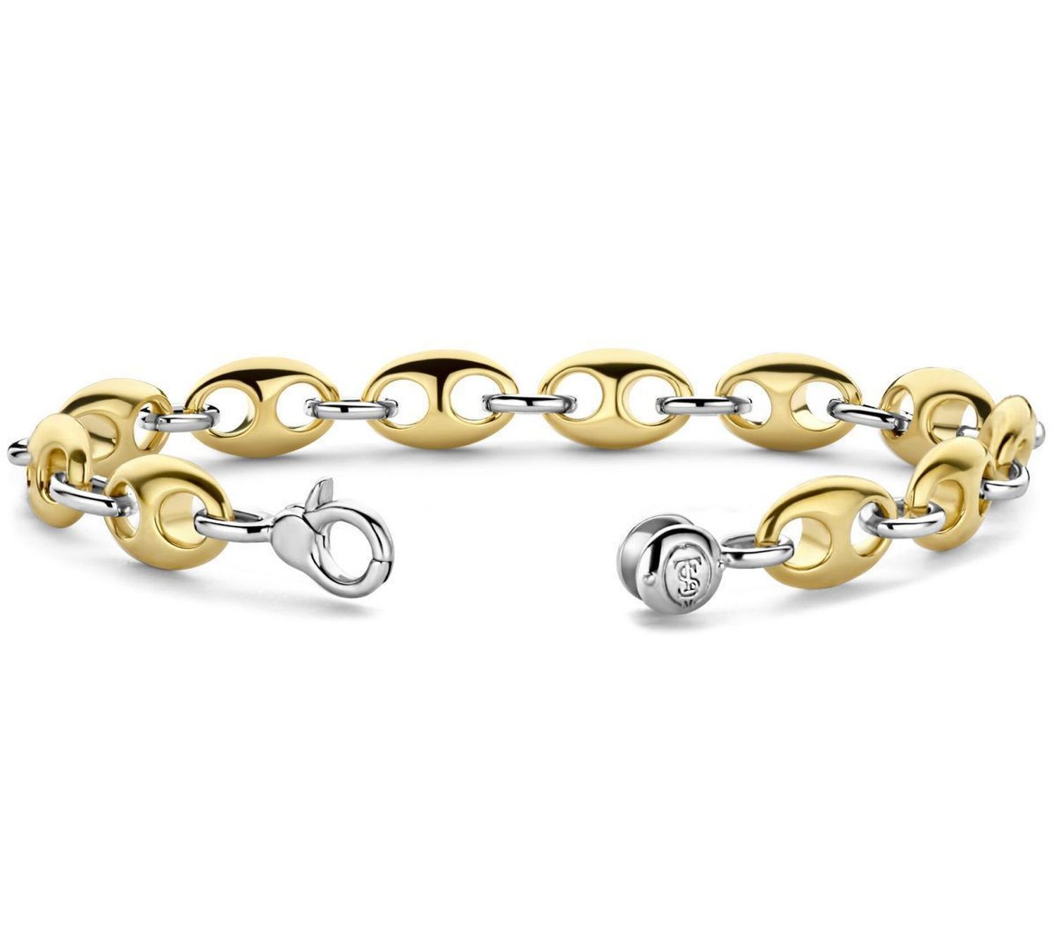 Srebrna bransoletka pozłacana Ti Sento 2981SYL. Srebrna bransoletka pozłacana. Bransoletka srebrna damska. Bransoletka srebrna srebrno-złota. Bransoletka Ti Sento damska. Bransoletka idealna na prezent..jpg