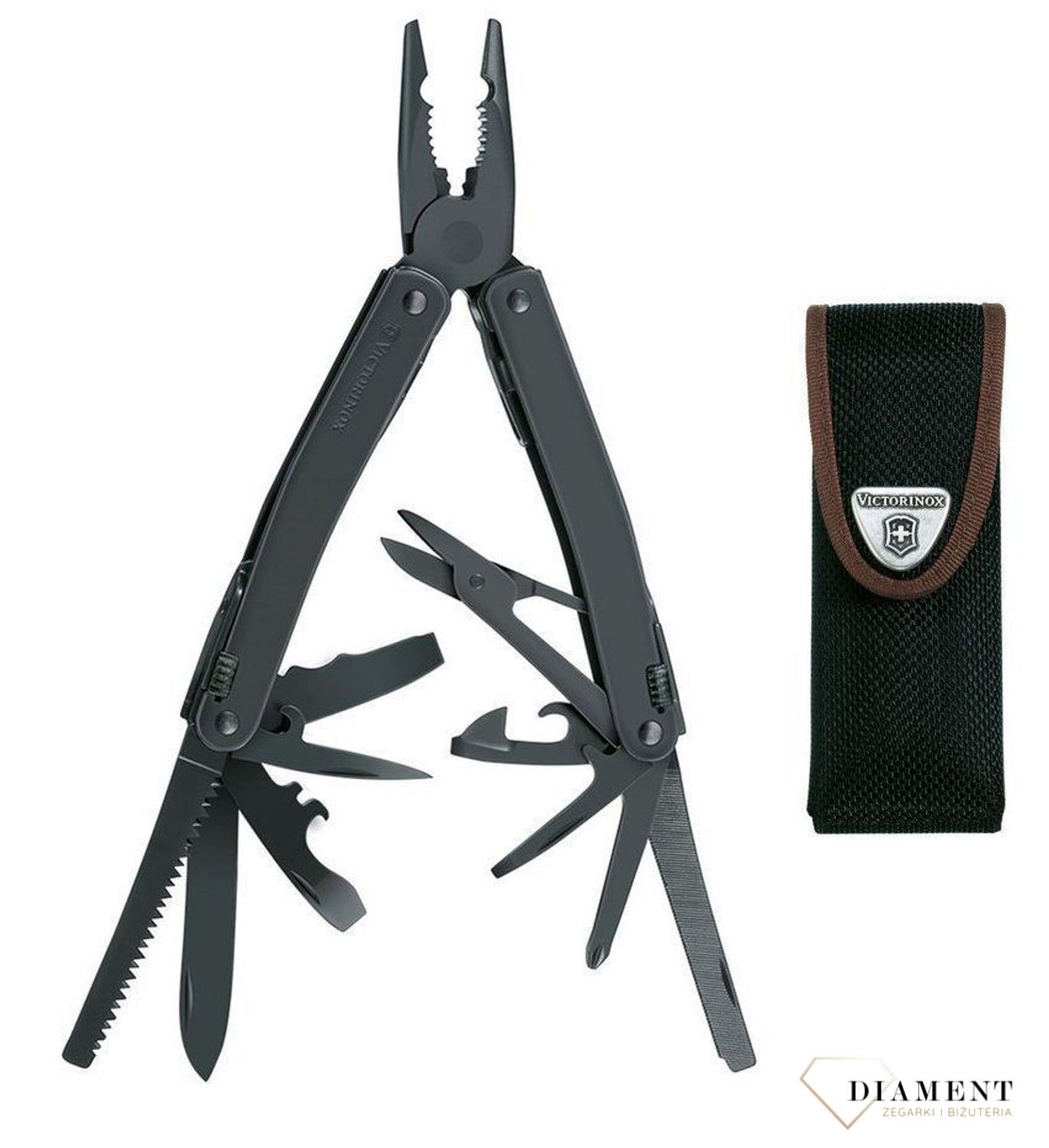 Oksydowane narzędzie Multi-Tool SwissTool Victorinox 3.0224.3CN. SwissTool XBS to narzędzie prawdziwie wielozadaniowe. Jest niezwykle poręczne, funkcjonalne i kompaktowe.  (5).jpg