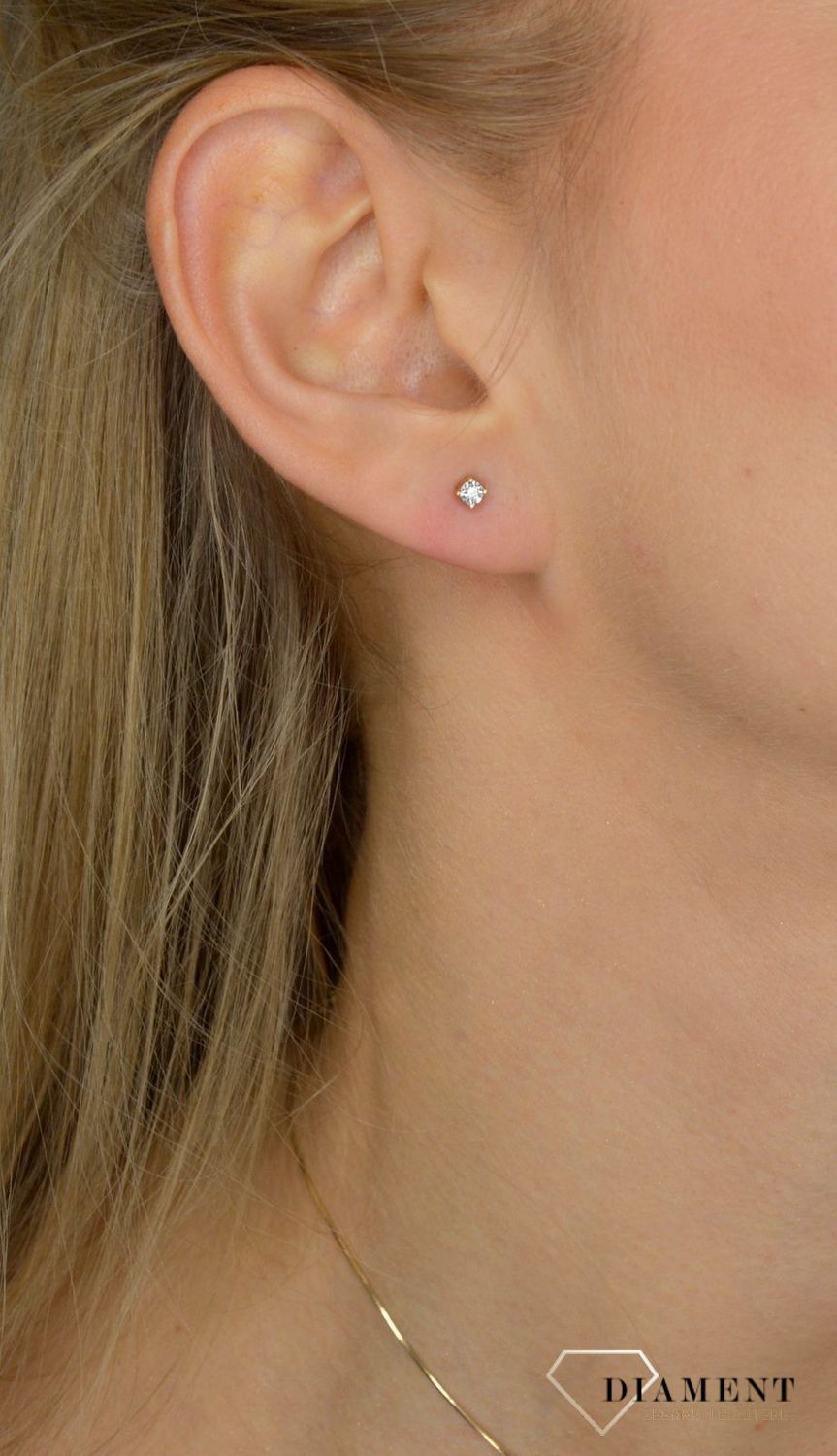 Kolczyki złote DIAMENT białe złoto, diamenty 3000107910049.jpg