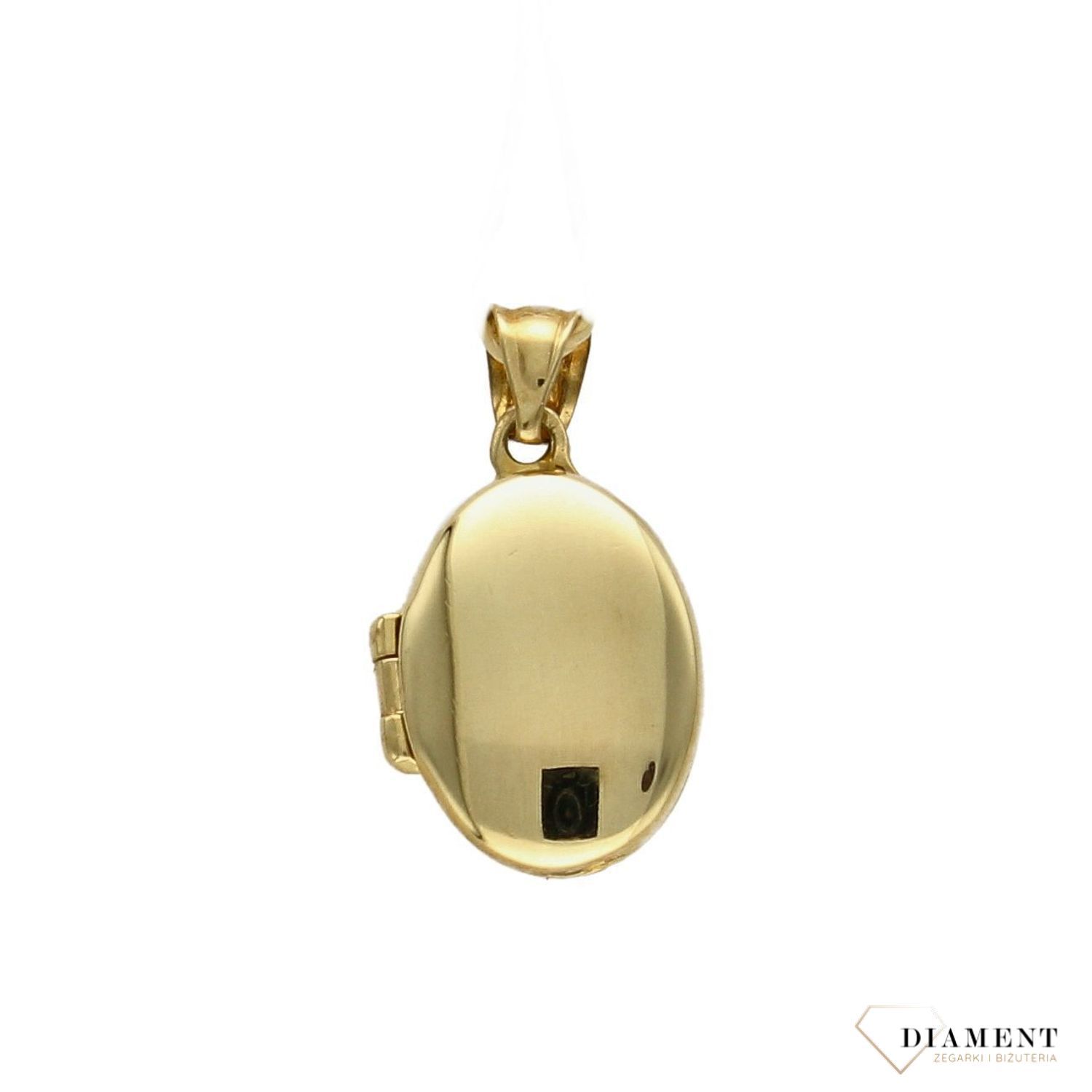 Złota zawieszka 333 owalne puzderko 3000131538233.jpg