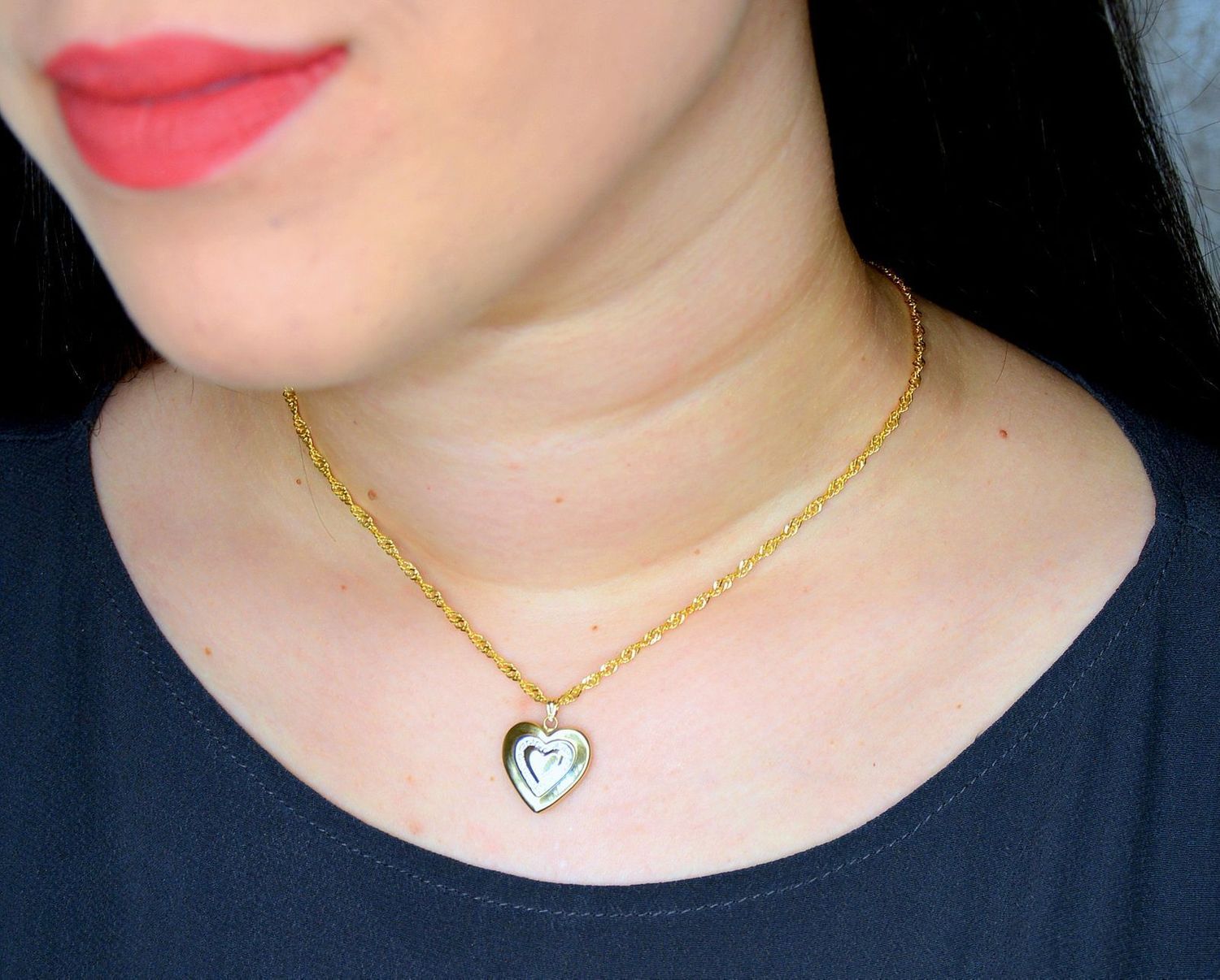 Złota zawieszka 333 dmuchane serce z białym złotem 3000141989421.jpg