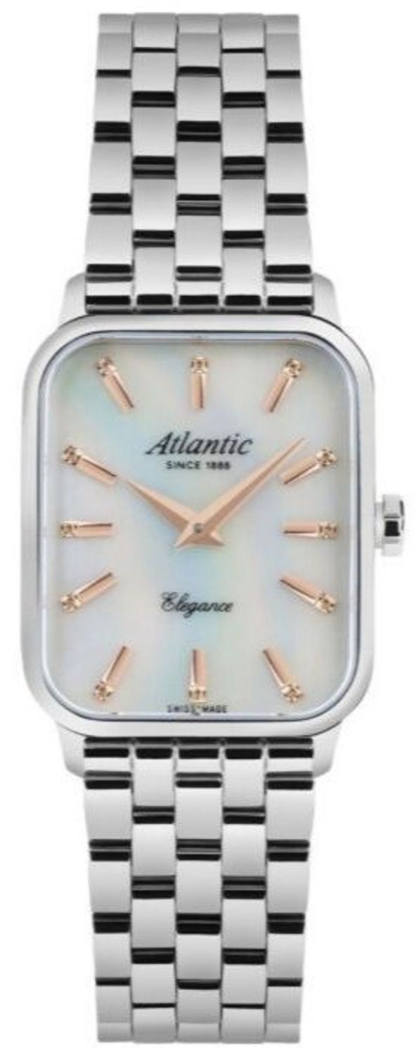 Elegancki zegarek Atlantic Elegance Belle Swiss Made. Mechanizm kwarcowy, szkło szafirowe, tarcza z masy perłowej i cyrkonie. Idealny do pracy i na wyjątkowe okazje.1.jpg