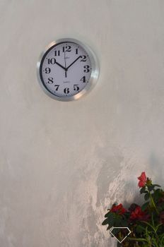 Zegar ścienny okrągły ADLER srebrny 30087. Zegar ścienny aluminiowy w klasycznym wypomocą baterii. Zegar na ścianę.  (4).JPG