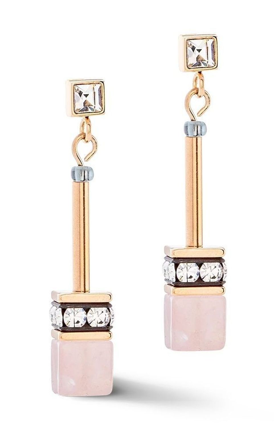 Kolczyki damskie Coeur de Lion GeoCUBE® Iconic Nature Chain 3035211912 (2).jpg