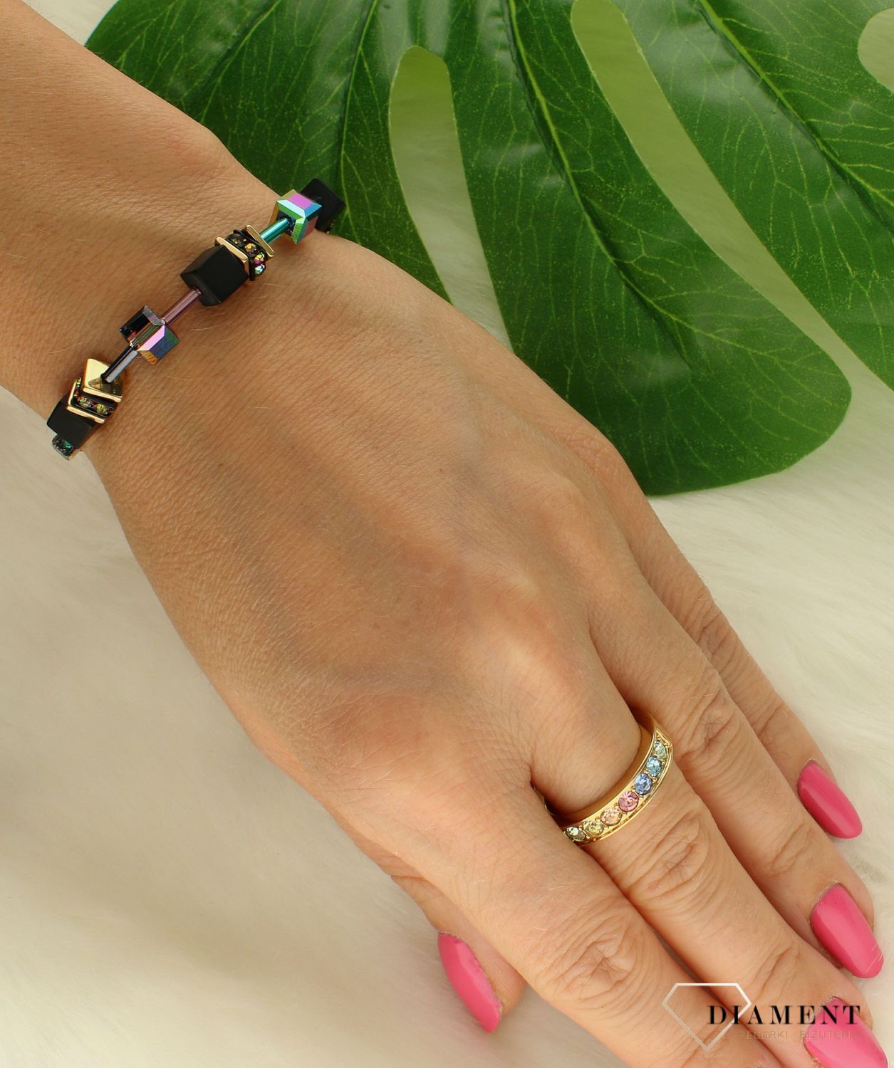 Bransoletka damska Coeur De Lion onyks 3035301315.jpg