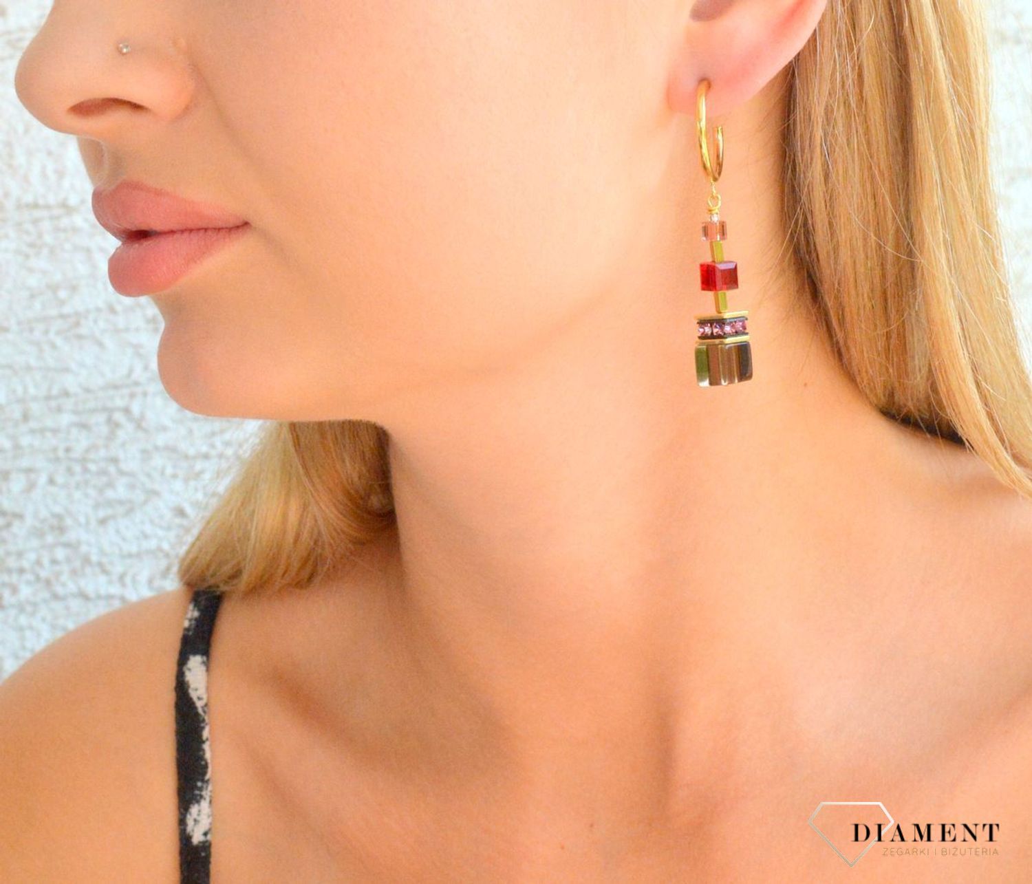 Kolczyki damskie Coeur de Lion GeoCUBE® Precious 3039210316 (2).jpg