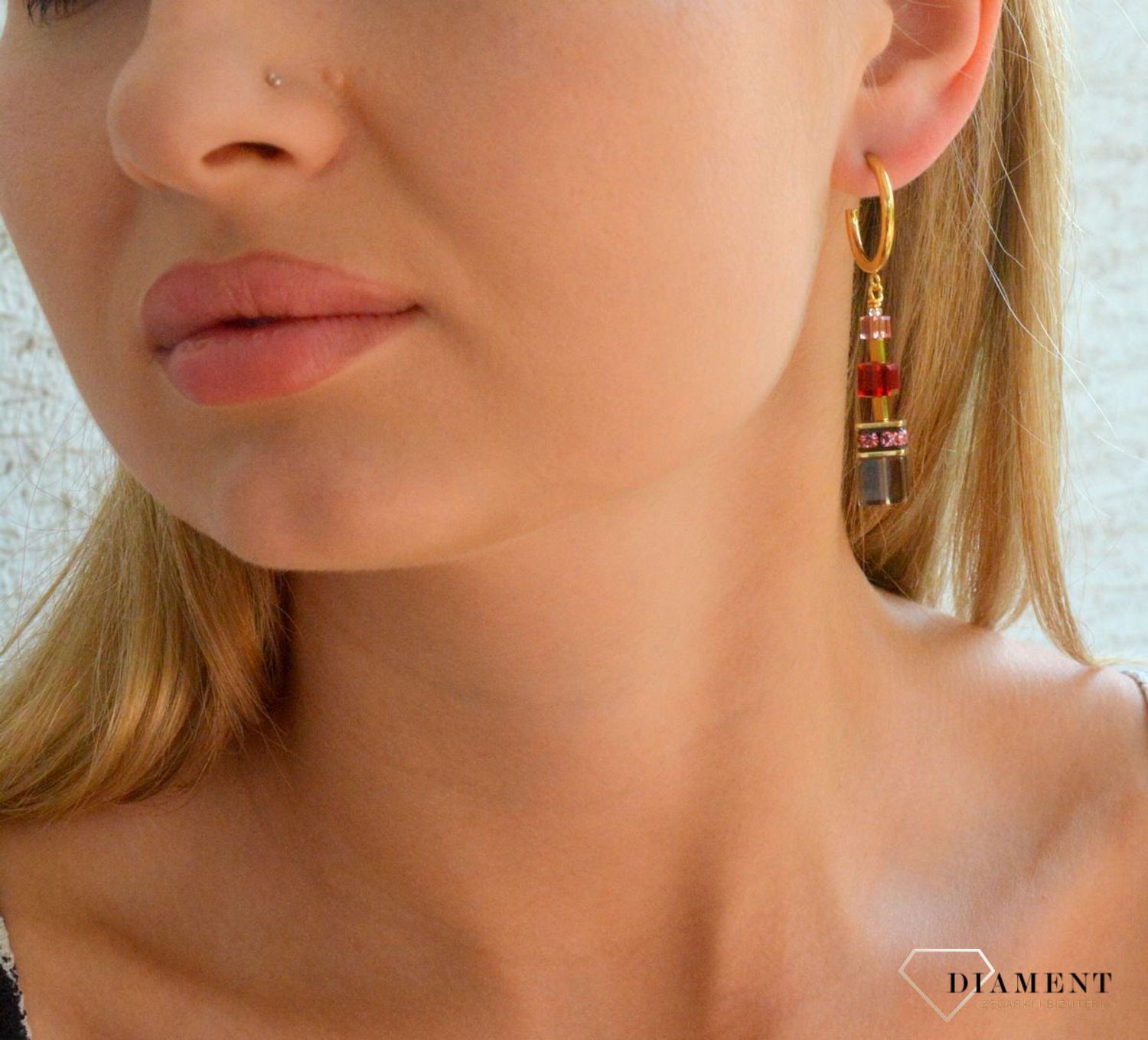 Kolczyki damskie Coeur de Lion GeoCUBE® Precious 3039210316 (2).jpg