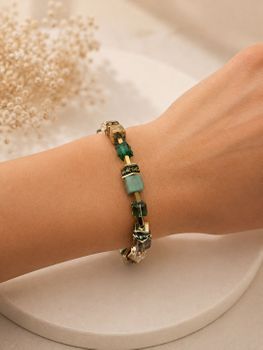 Bransoletka Coeur de Lion 3039300516 GeoCUBE® Precious Statement Emerald Gardendf.jpg