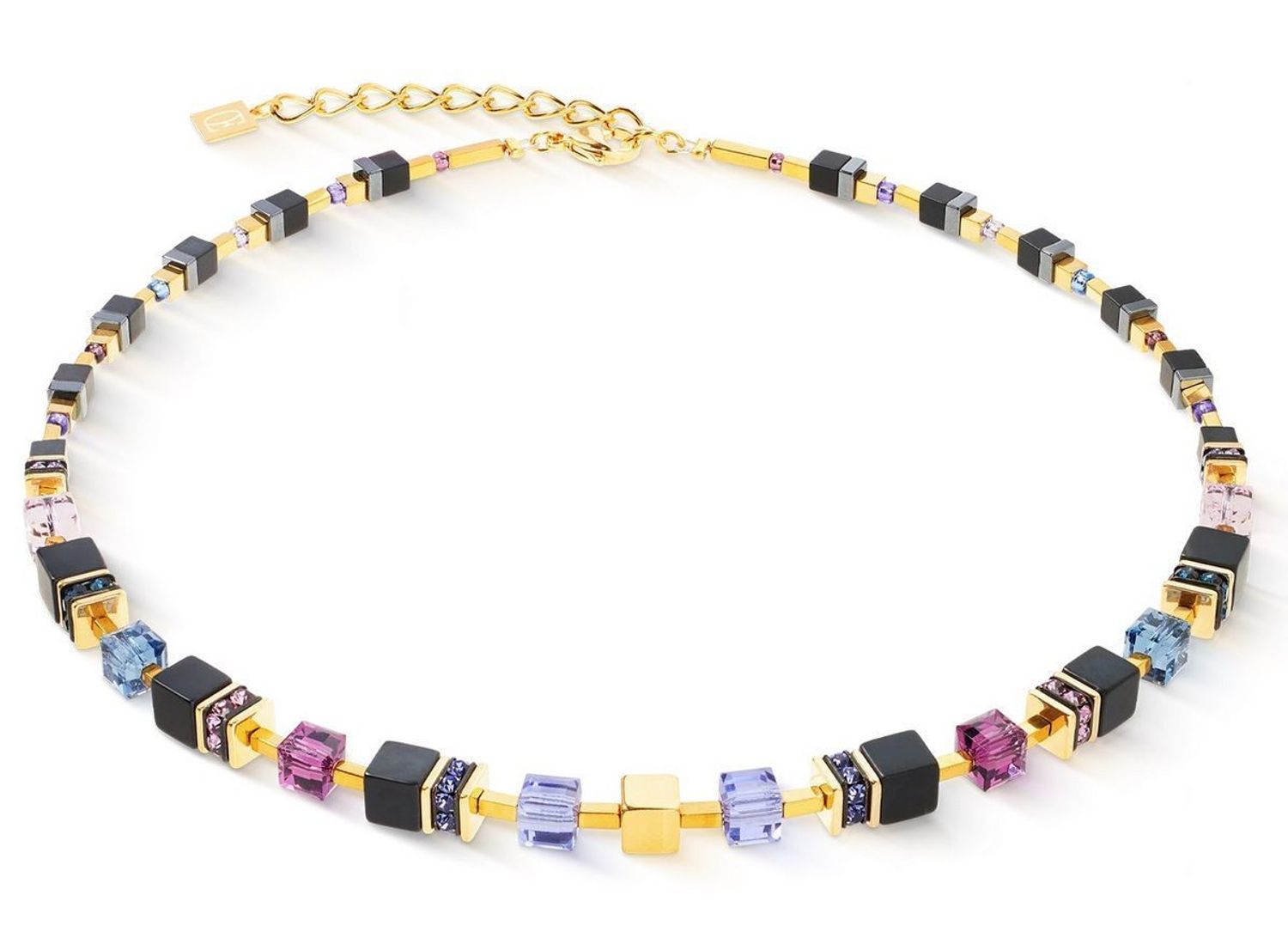 Naszyjnik damski GeoCUBE® Precious Classic Blue Moon Gold 3043101308 – kolorowy onyks  COEUR DE LION (1).jpg