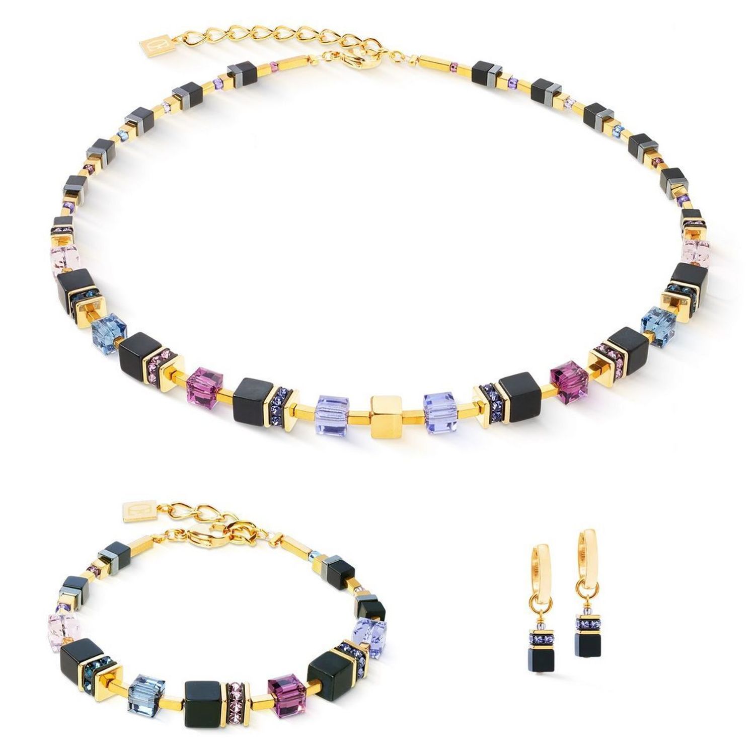 Naszyjnik damski GeoCUBE® Precious Classic Blue Moon Gold 3043101308 – kolorowy onyks  COEUR DE LION (1).jpg