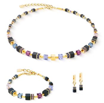 Bransoletka damska GeoCUBE® Precious Classic Blue Moon Gold 3043301308 – COEUR DE LION  Onyks i złotogf.jpg