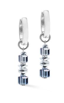 Kolczyki damskie Coeur de Lion 3044210712 Hoop Wave Cube Flow Silver-Blue srebrno-niebieskie (1).jpg