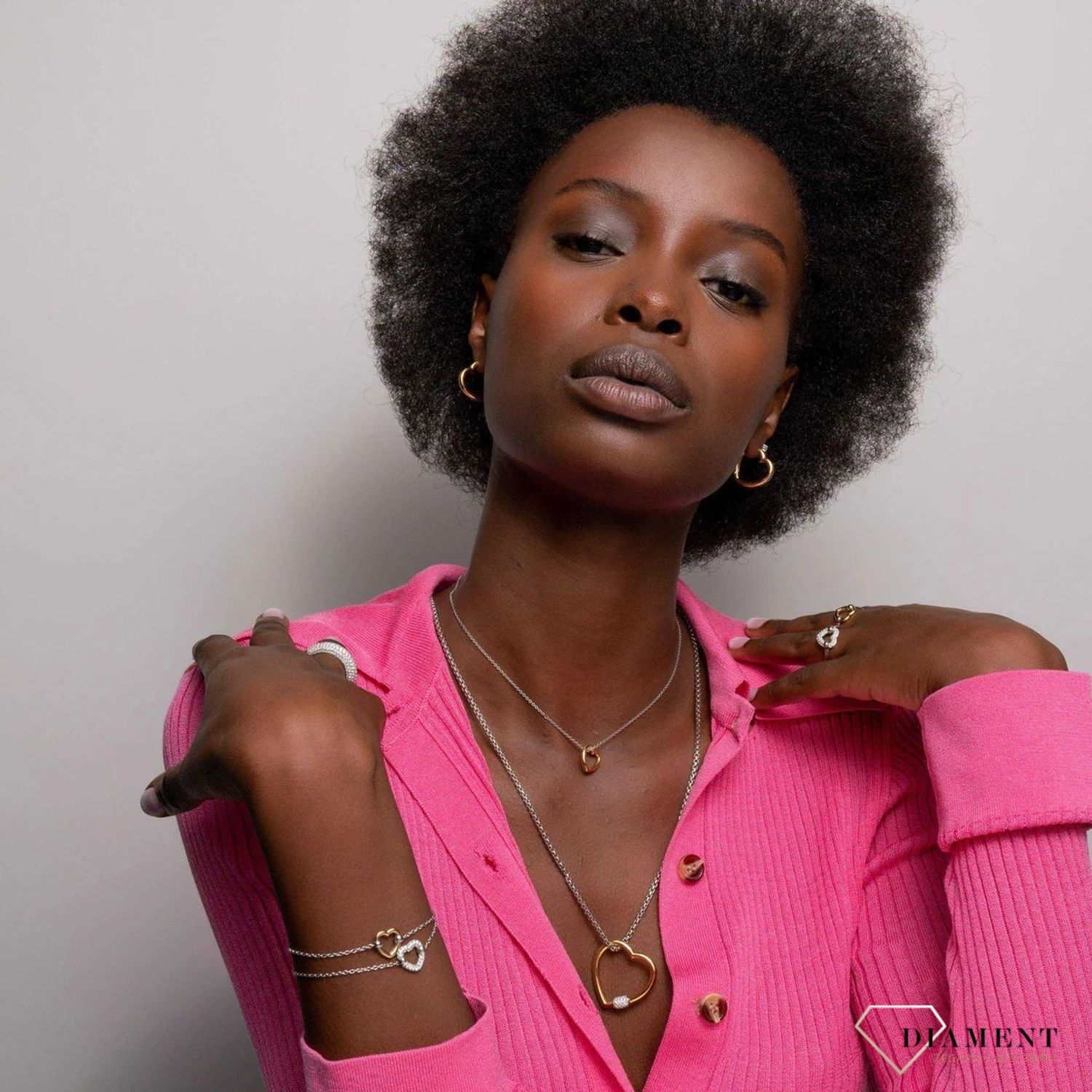 Srebrny naszyjnik Ti Sento Milano Serce pokryte złotem 34023SY (2).jpg