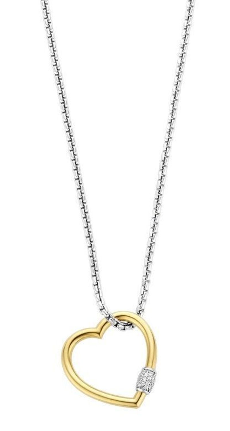Srebrny naszyjnik Ti Sento Milano Serce pokryte złotem 34023SY (2).jpg