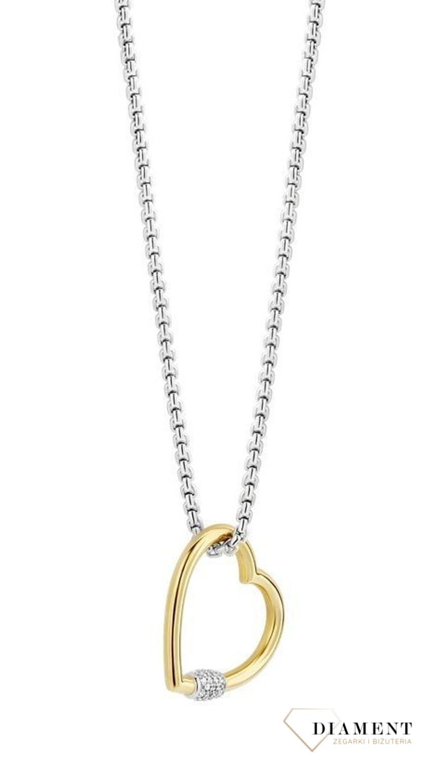 Srebrny naszyjnik Ti Sento Milano Serce pokryte złotem 34023SY (2).jpg