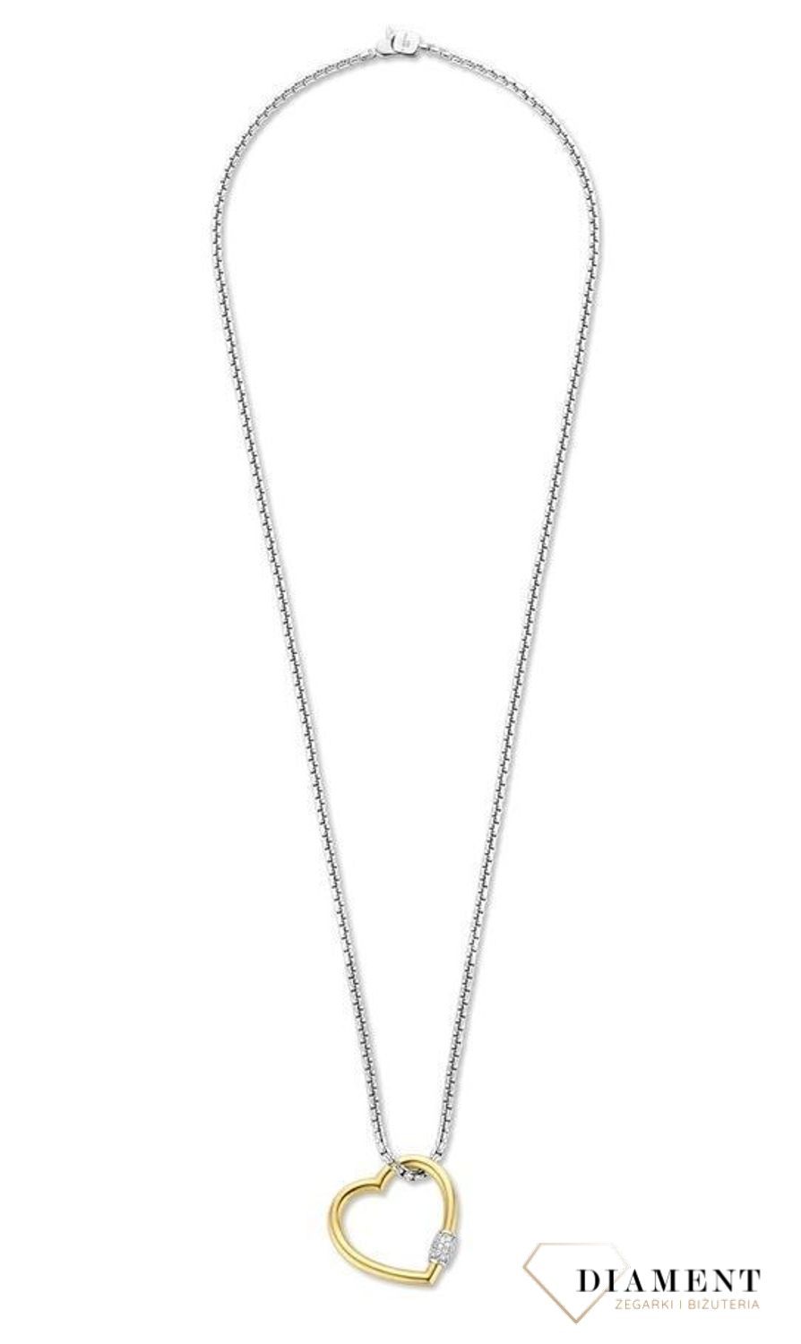 Srebrny naszyjnik Ti Sento Milano Serce pokryte złotem 34023SY (2).jpg