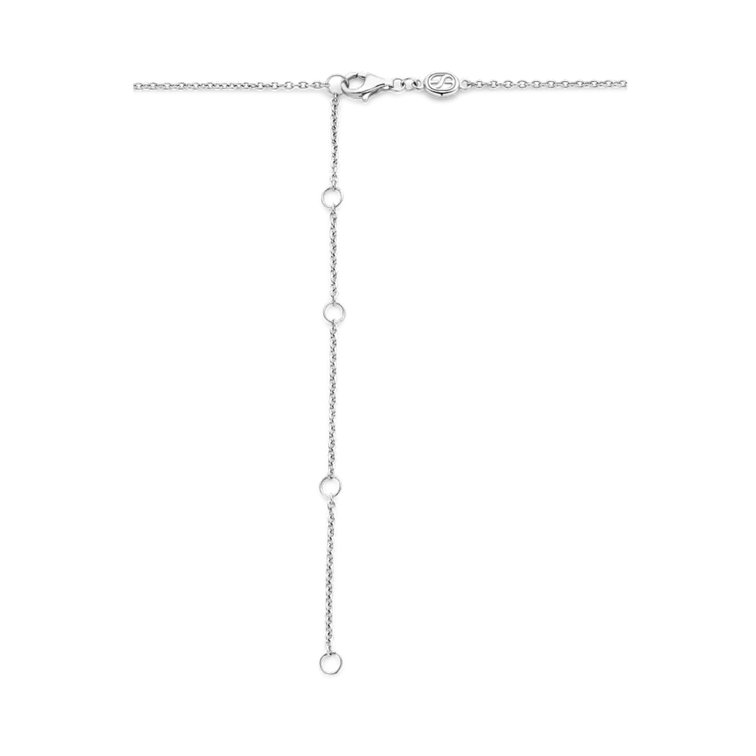 Damski naszyjnik pokryty złotem TI SENTO Aureola pereł z ciepłym złotem 34036YP42 Pokryty żółtym złotem naszyjnik z pereł TI SENTO 34036YP prezentuje aureole z błyszczących białych pereł umieszczonych na łańcuszku. Elegancj.webp