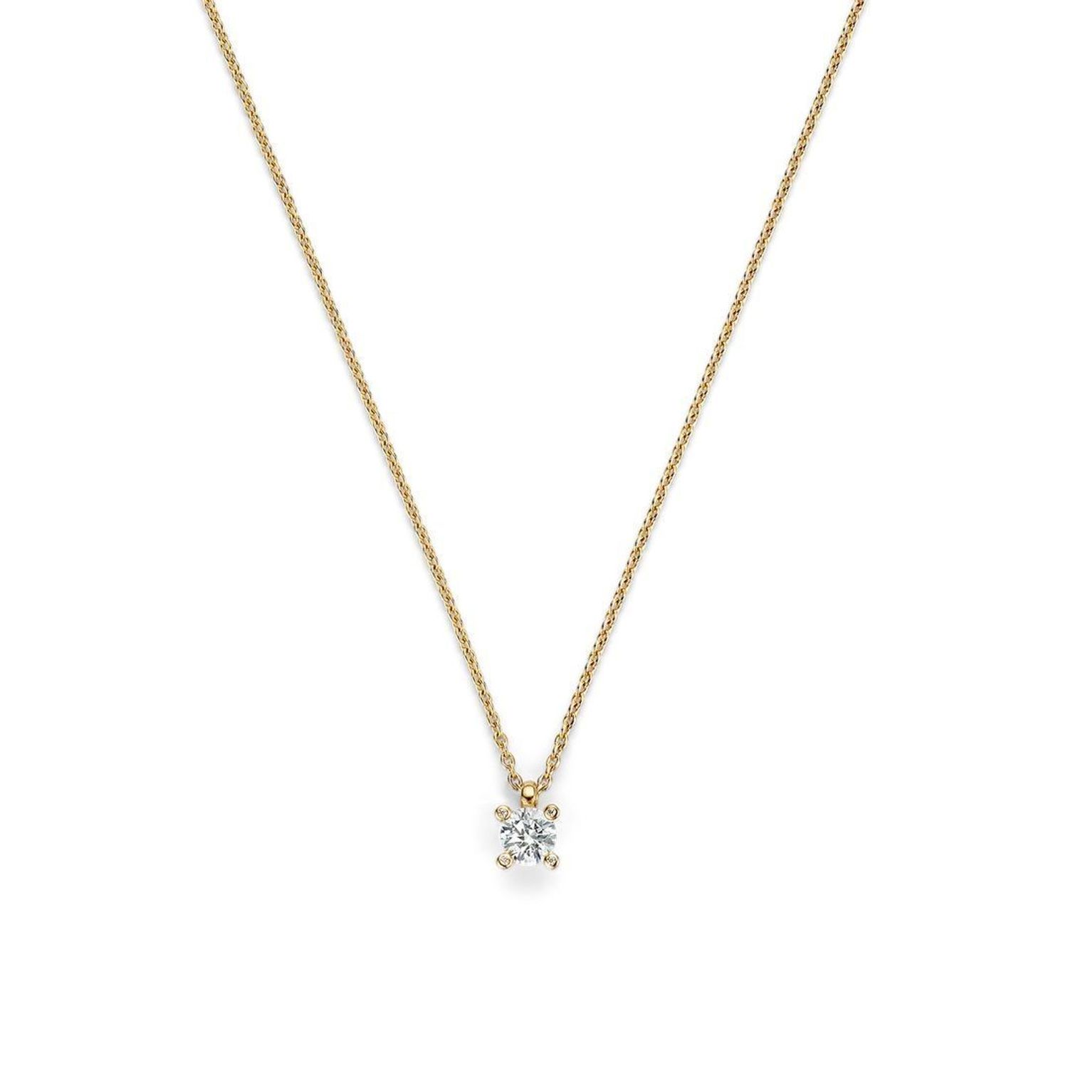 Naszyjnik damski TI SENTO 34087ZY – srebro rodowane 925 pozłacane, ankier, cyrkonia 6 mm.jpg