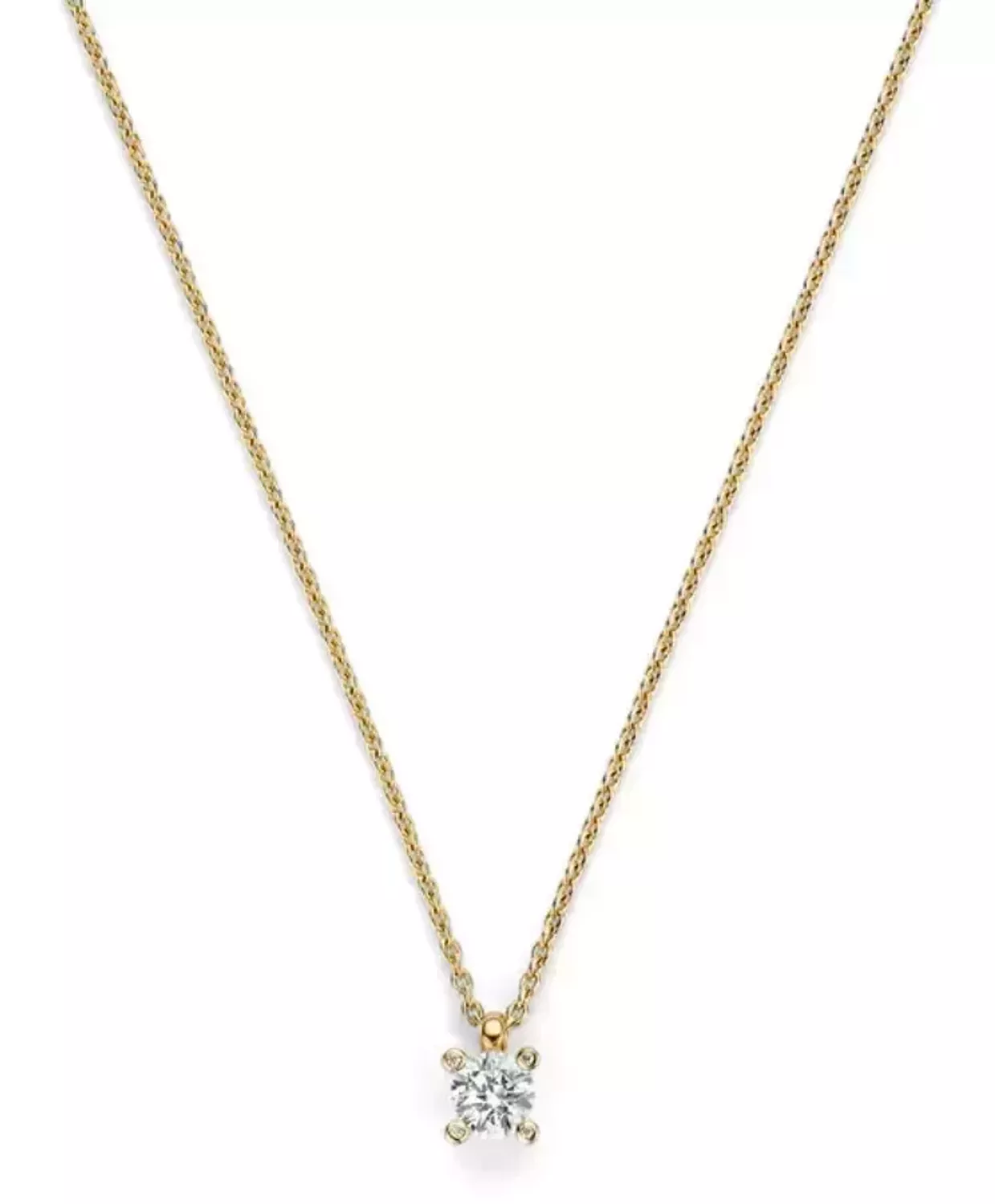 Naszyjnik damski TI SENTO 34087ZY – srebro rodowane 925, pozłacany, ankier, zdobiony cyrkonią 6 mm. Regulowana długość 38–48 cm, elegancki i uniwersalny, idealny do 1.webp