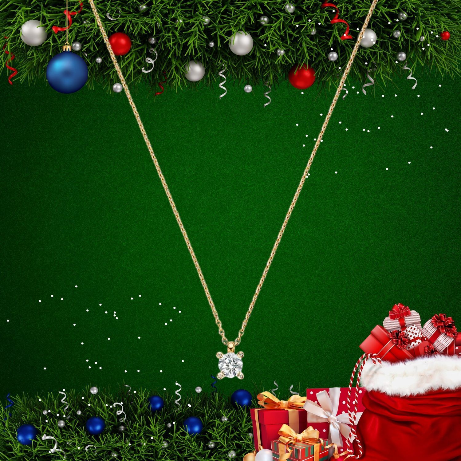 Naszyjnik damski TI SENTO 34087ZY – srebro rodowane 925 pozłacane, ankier, cyrkonia 6 mm.jpg