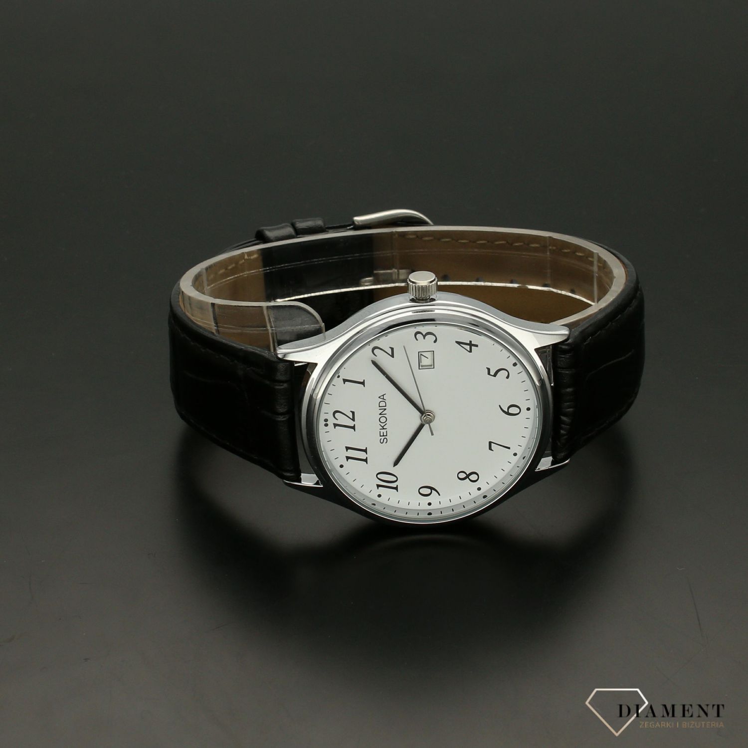 Zegarek męski Sekonda 'Klasyk na czarnym pasku'  3473 (2).jpg