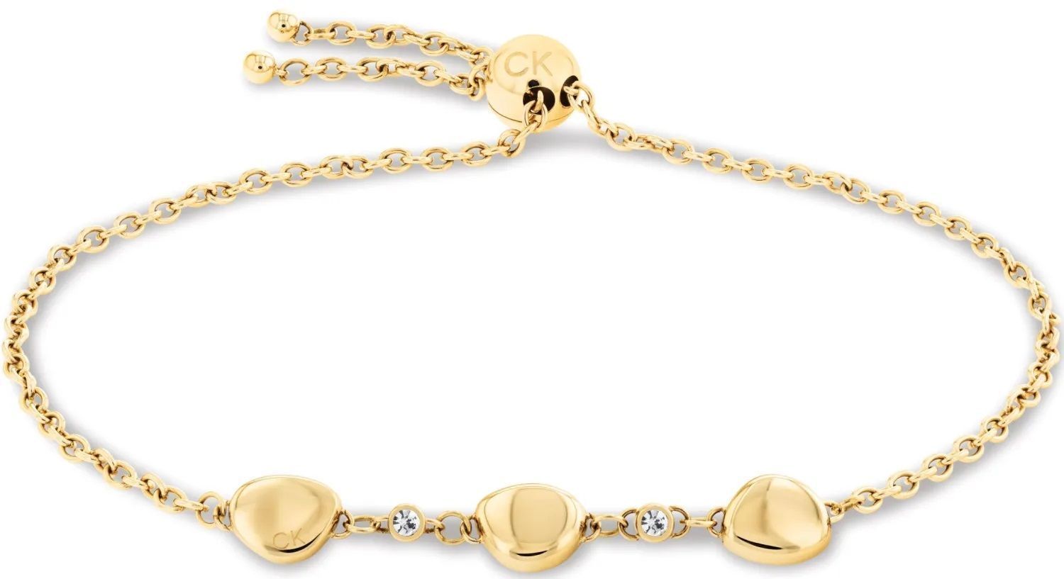 Bransoletka damska Calvin Klein w złotym kolorze 35000218. Bransoletka damska Calvin Klein. Damska bransoletka stalowa Calvin Klein. Bransoletka złota stalowa Calvin Klein. Bransoletka damska na prezent..jpg