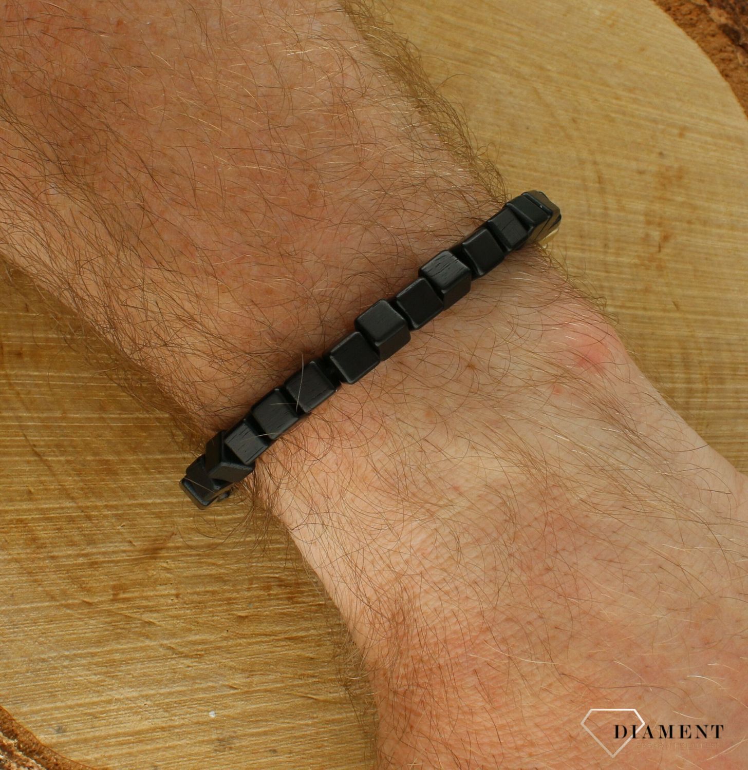 Bransoletka męska Calvin Klein stalowa z brązowym kamieniem na gumce 35000429. Męska bransoletka Calvin Klein. Bransoletka stalowa Calvin Klein dla mężczyzny. Bransoletka Calvin Klein na gumce na prezent dla mężczyzny.jpg