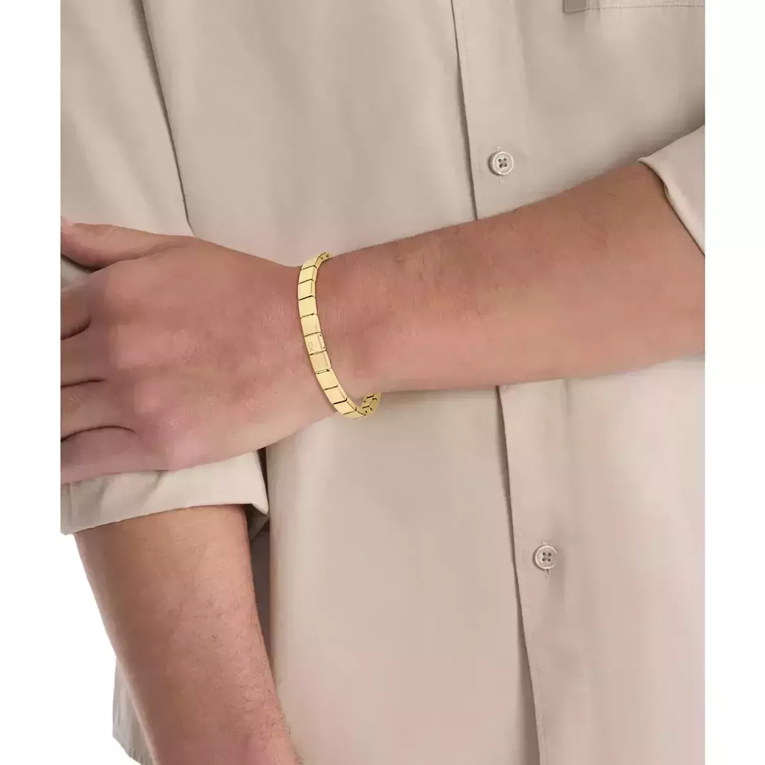 Bransoletka męska Calvin Klein 35000489 z kolekcji Minimalistic Squares. Złota stal, obwód 19,5 cm, waga 40 g. Styl minimalistyczny i nowoczesny. Idealna na 11.jpg