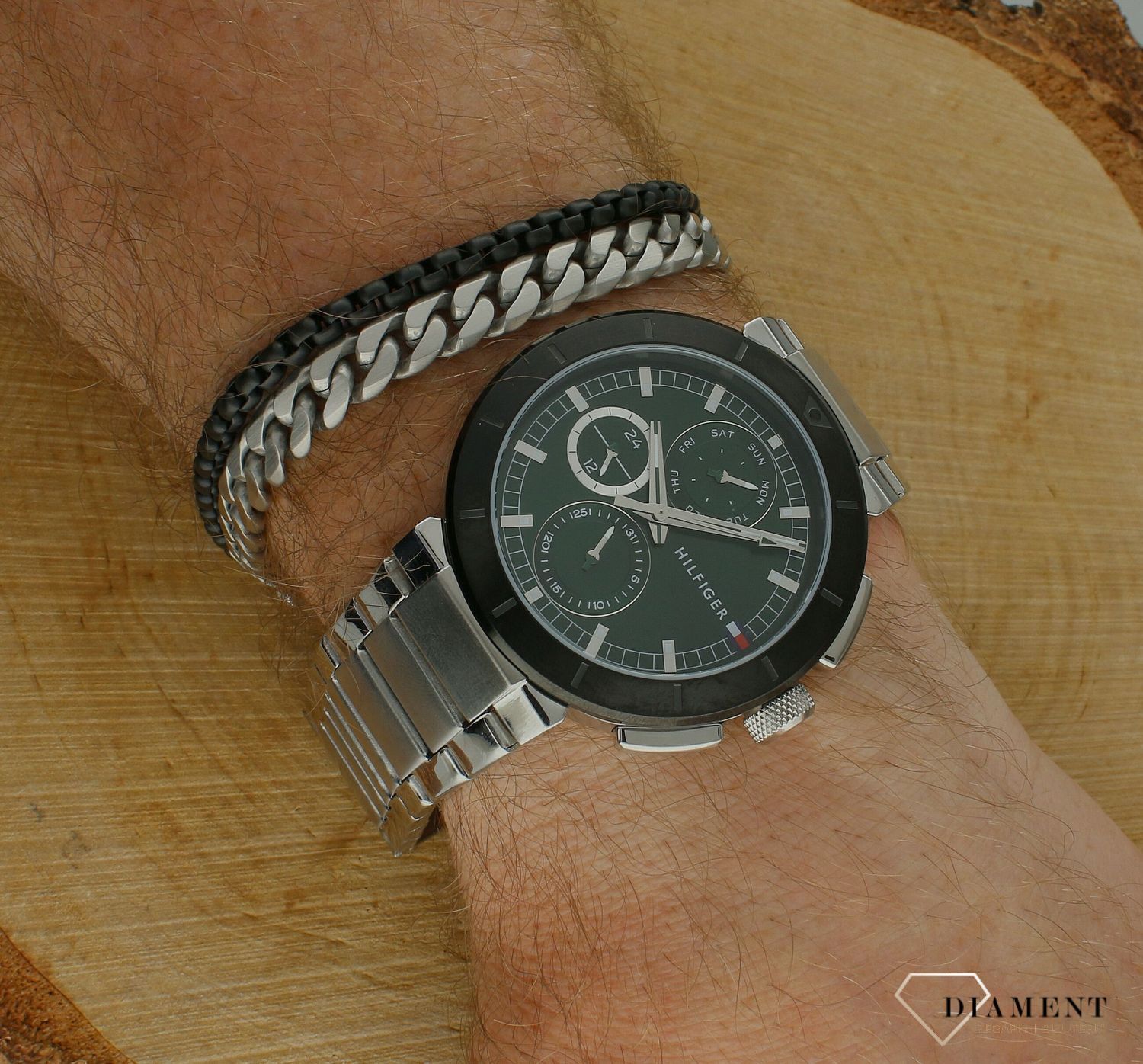 Bransoletka męska Calvin Klein stalowa podwójny łańcuszek 35000566. Męska bransoletka Calvin Klein. Bransoletka stalowa Calvin Klein dla mężczyzny. Bransoletka Calvin Klein pancerka na prezent dla mężczyzny.jpg