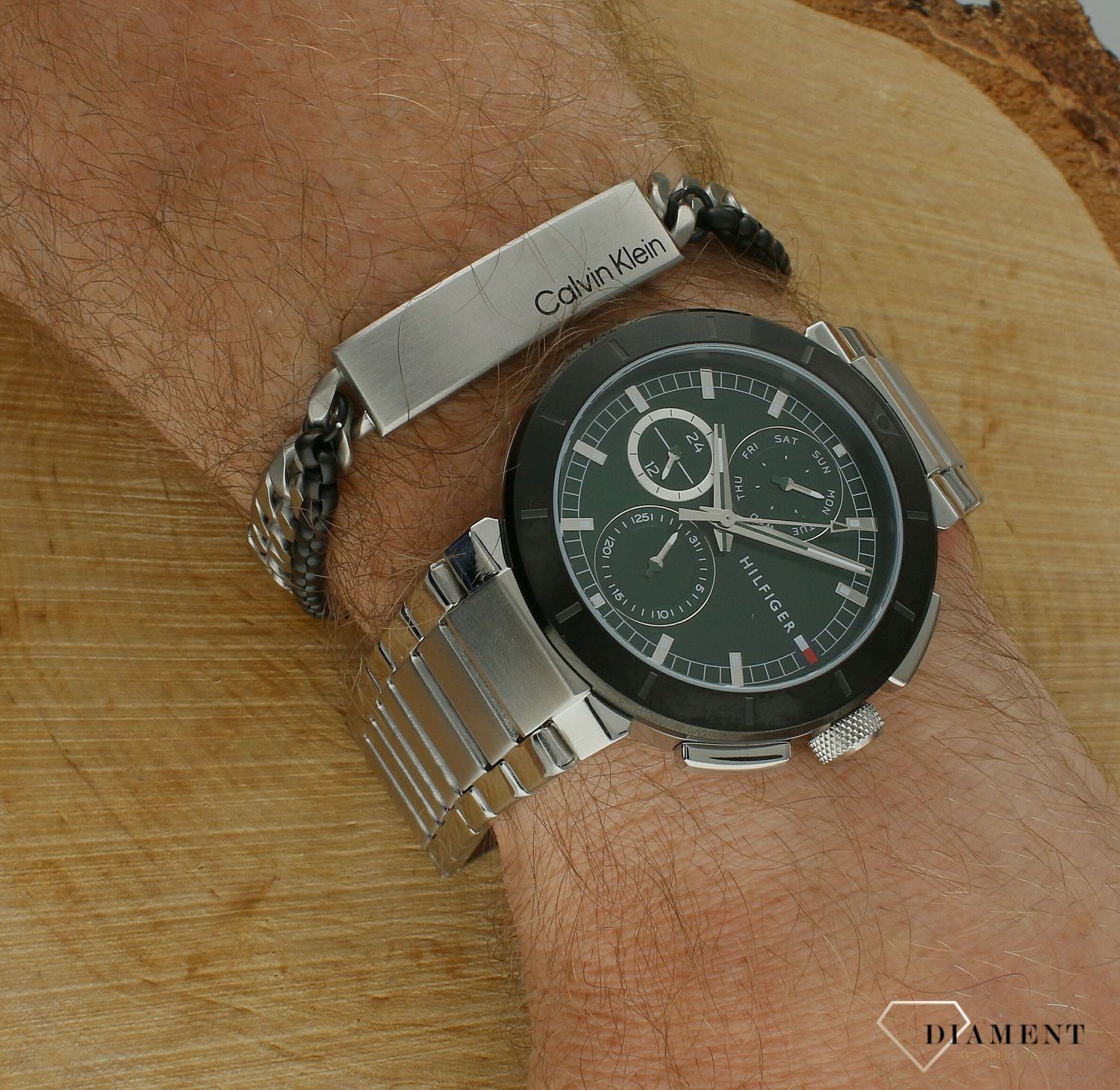 Bransoletka męska Calvin Klein stalowa podwójny łańcuszek 35000566. Męska bransoletka Calvin Klein. Bransoletka stalowa Calvin Klein dla mężczyzny. Bransoletka Calvin Klein pancerka na prezent dla mężczyzny.jpg